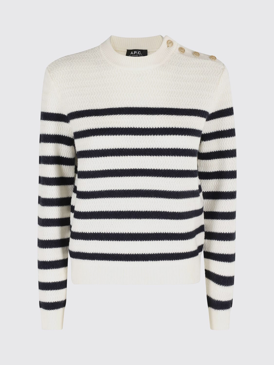 A.P.C. SWEATER: Sweater woman A.P.C., Ecru - Img 1