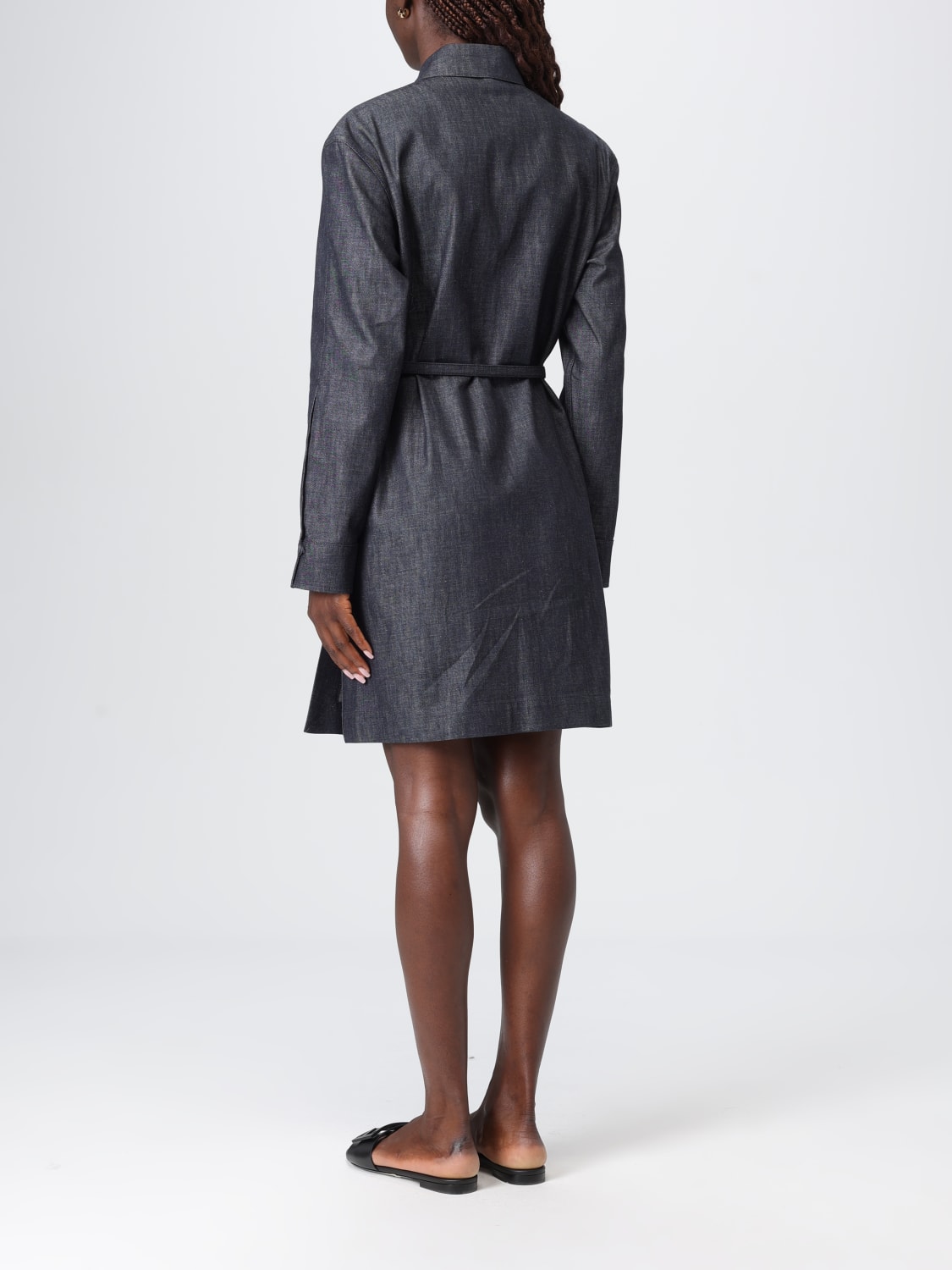 FENDI DRESS: Dress woman Fendi, Gnawed Blue - Img 3