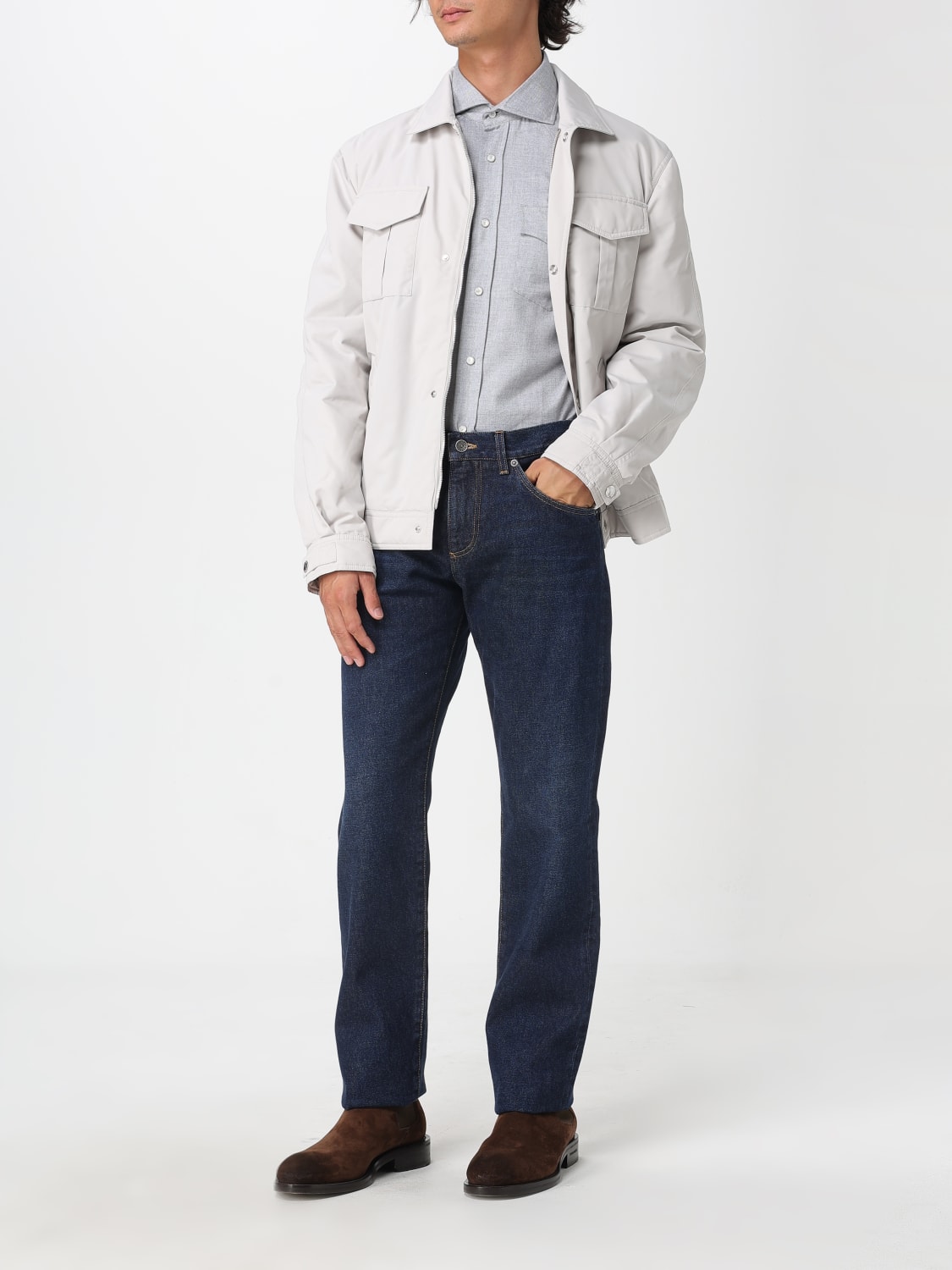 BRUNELLO CUCINELLI JACKET: Jacket men Brunello Cucinelli, Ice - Img 2