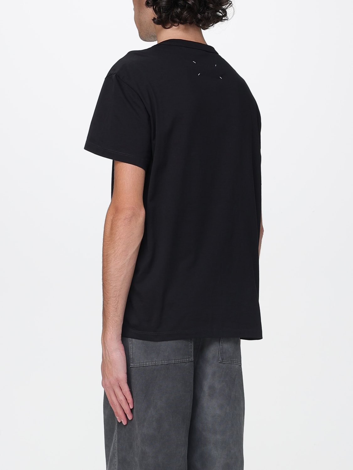 MAISON MARGIELA T-SHIRT: T-shirt in cotone con logo Maison Margiela, Nero - Img 3