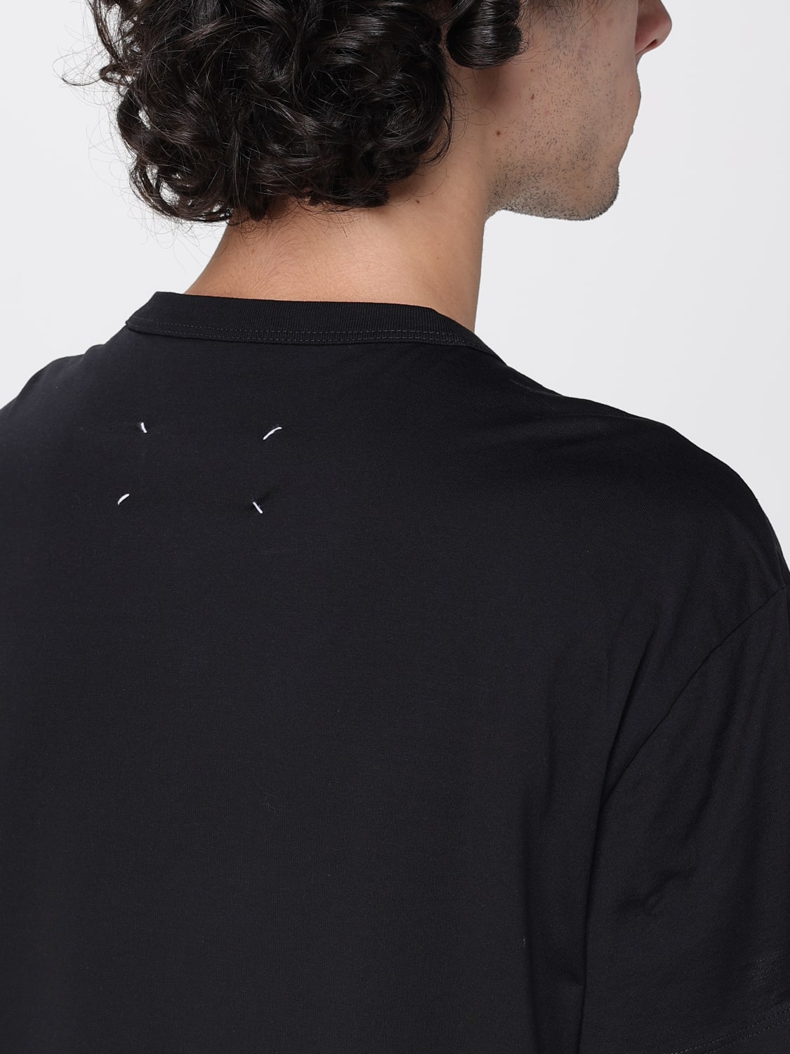 MAISON MARGIELA T-SHIRT: T-shirt in cotone con logo Maison Margiela, Nero - Img 5