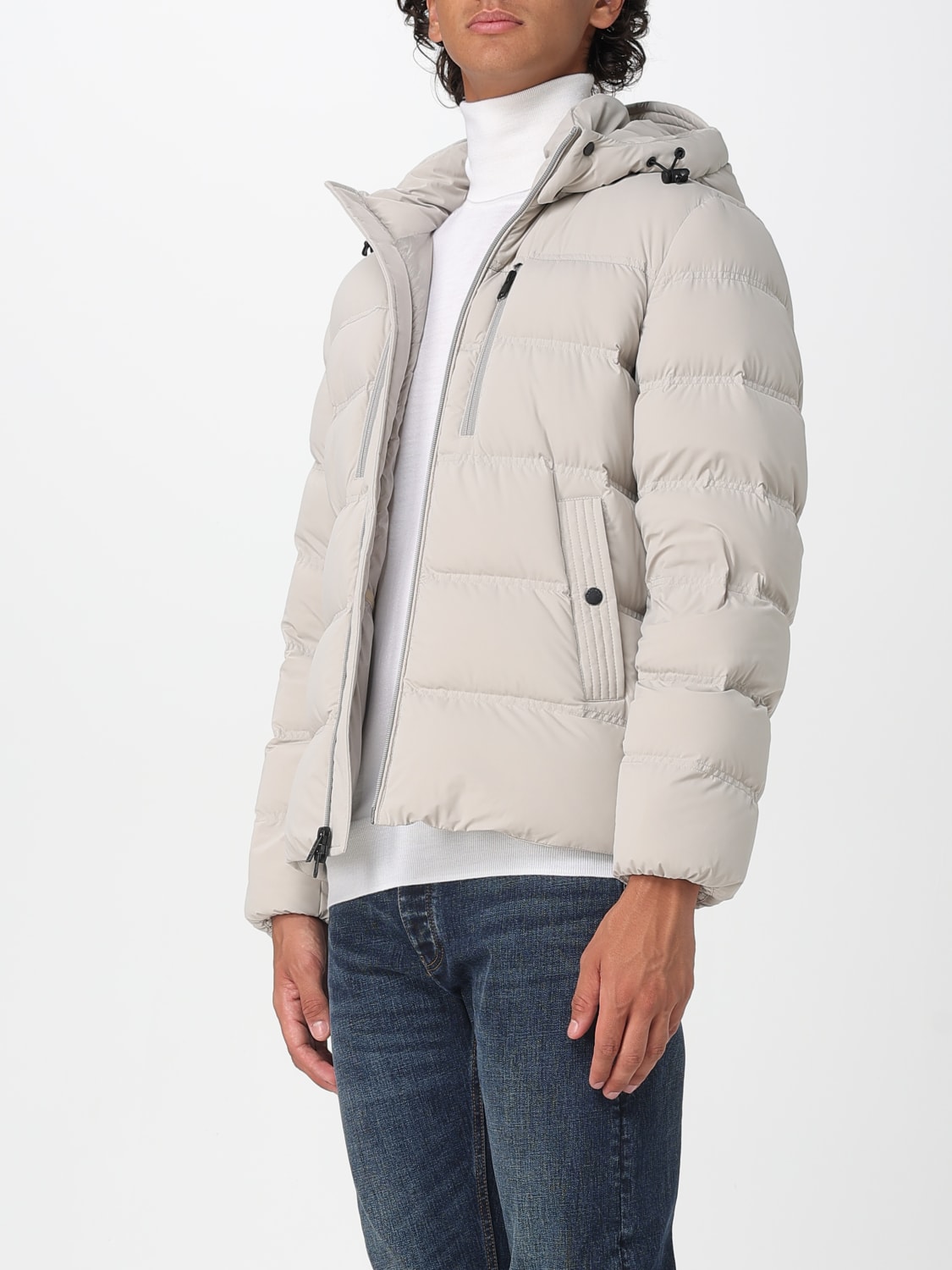 WOOLRICH 外套: 外套 男士 Woolrich, 米色 - Img 3