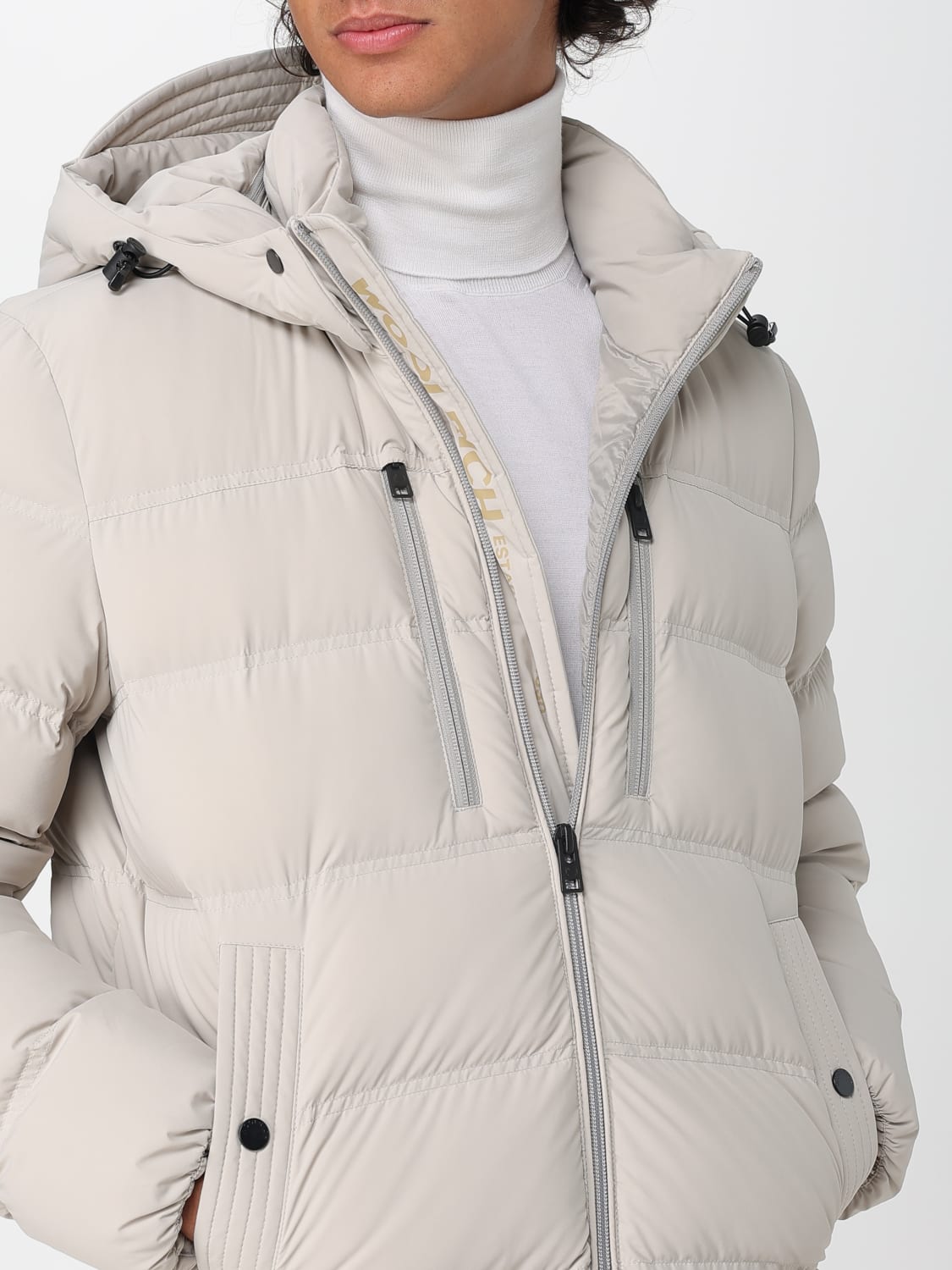 WOOLRICH 外套: 外套 男士 Woolrich, 米色 - Img 4