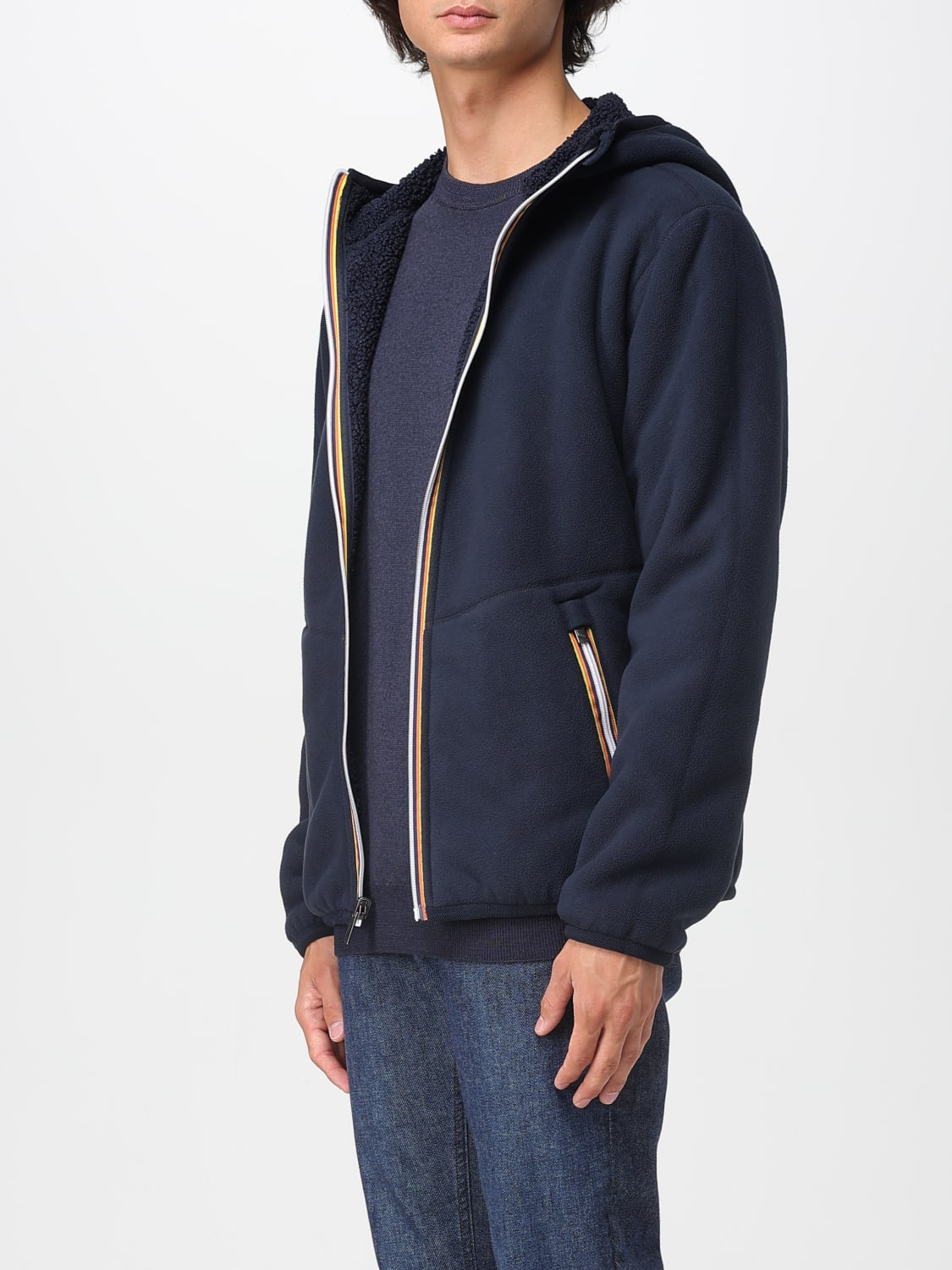 K-WAY CHAQUETA: Americana hombre K-way, Azul Oscuro - Img 3