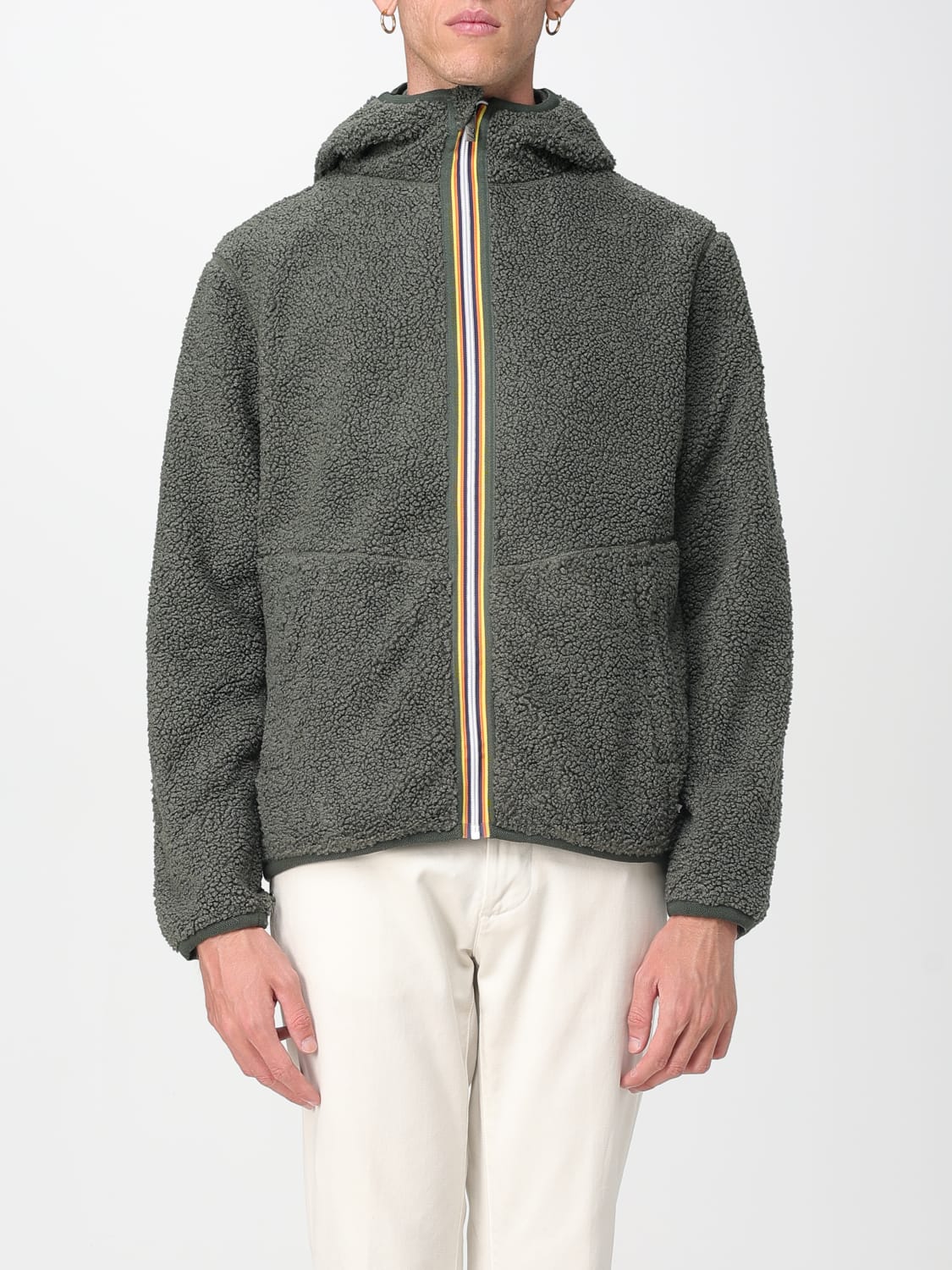 K-WAY JACKE: Blazer herren K-way, Grün - Img 1