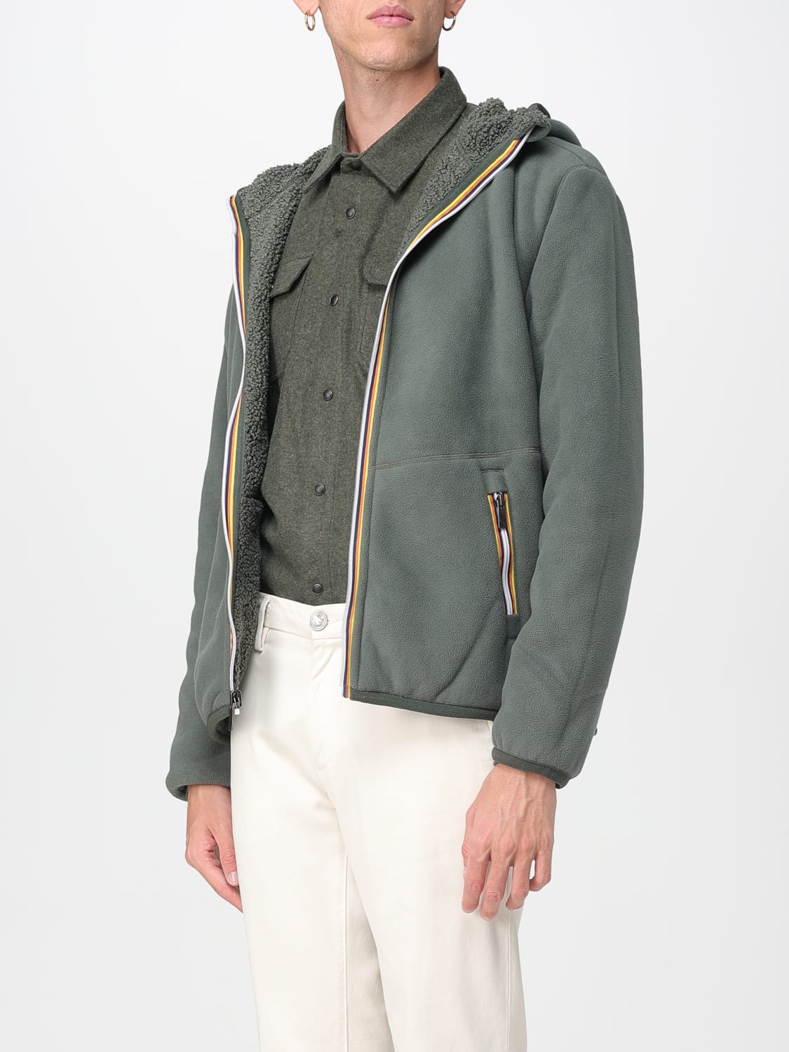 K-WAY JACKE: Blazer herren K-way, Grün - Img 3