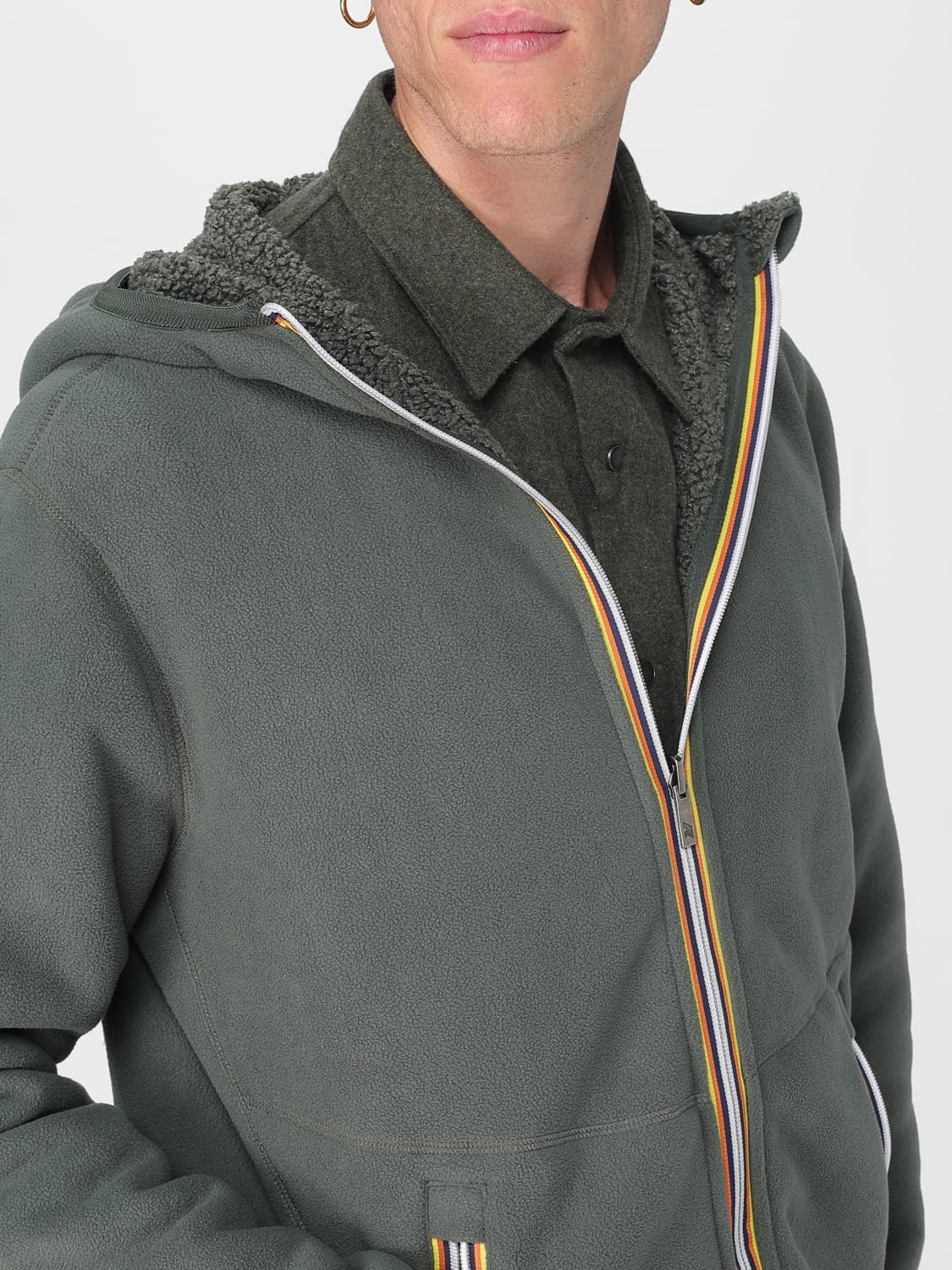 K-WAY JACKE: Blazer herren K-way, Grün - Img 4