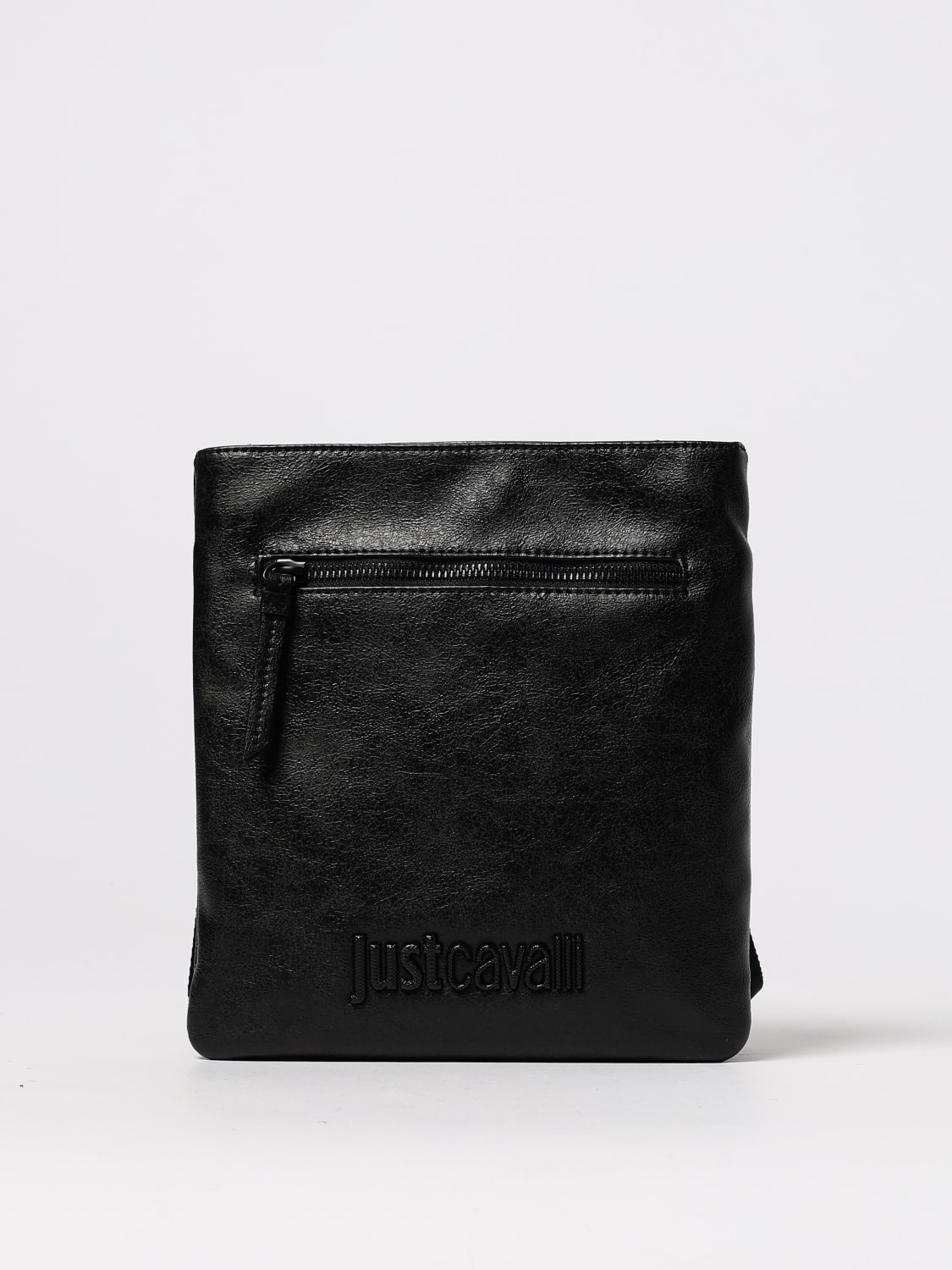 JUST CAVALLI BORSA A TRACOLLA: Borsello a tracolla in pelle sintetica Just Cavalli, Nero - Img 1