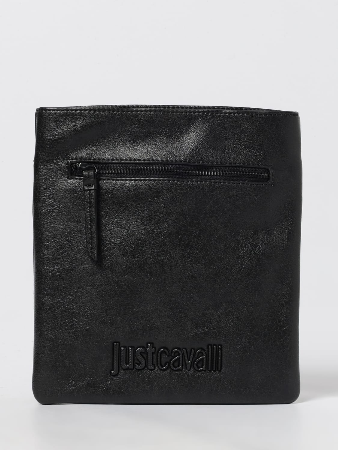 JUST CAVALLI BORSA A TRACOLLA: Borsello a tracolla in pelle sintetica Just Cavalli, Marrone - Img 1