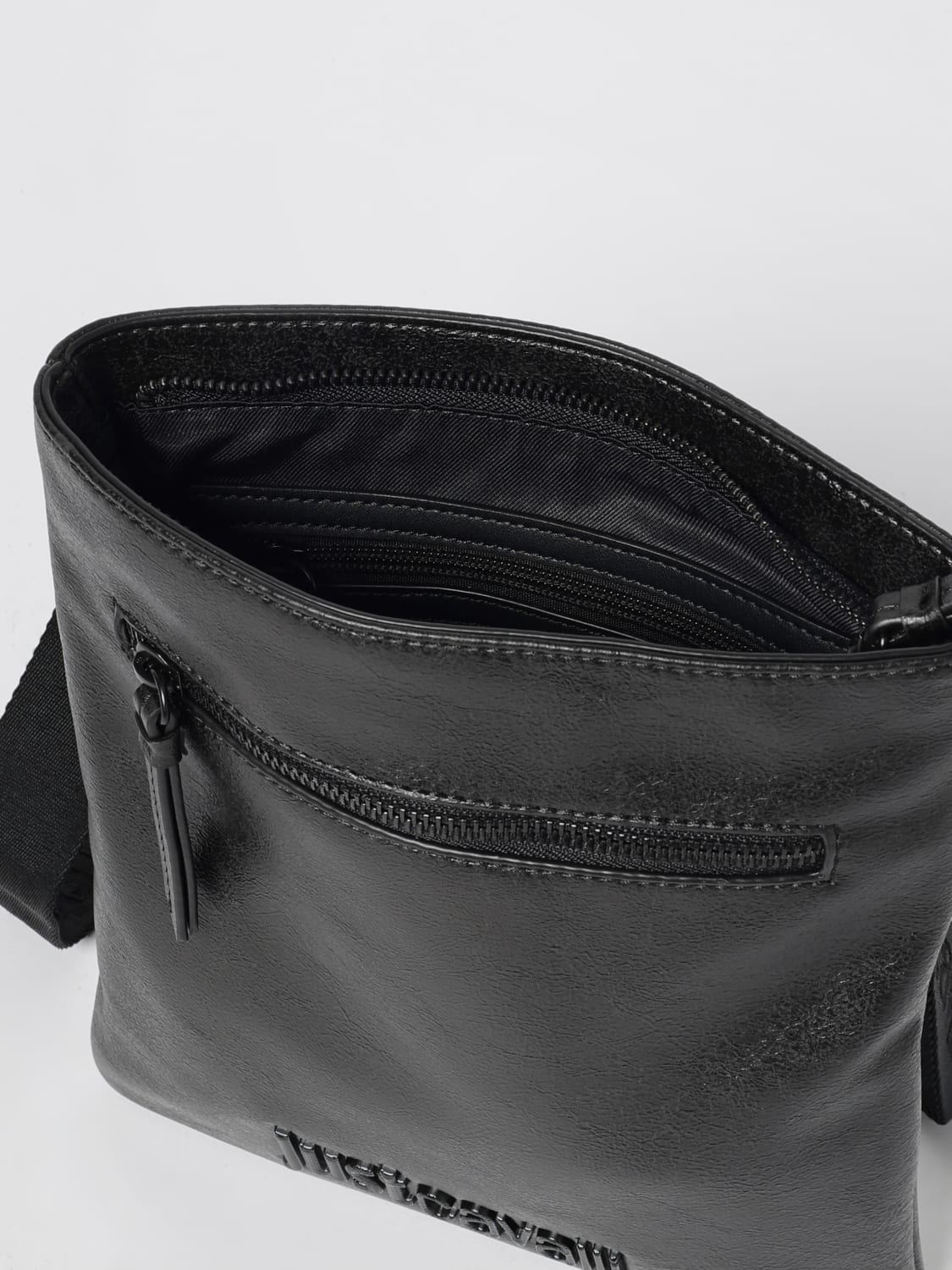 JUST CAVALLI BORSA A TRACOLLA: Borsello a tracolla in pelle sintetica Just Cavalli, Marrone - Img 3