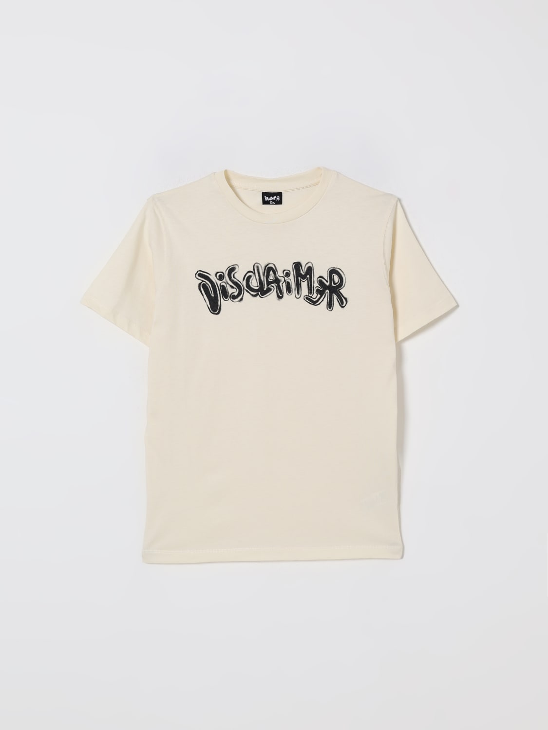 DISCLAIMER T-SHIRT: T-shirt kids Disclaimer, Cream - Img 1