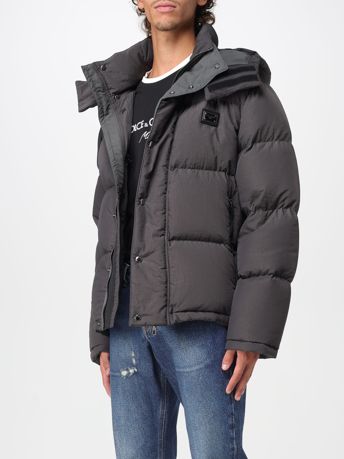 DOLCE & GABBANA JACKET: Jacket men Dolce & Gabbana, Charcoal - Img 4