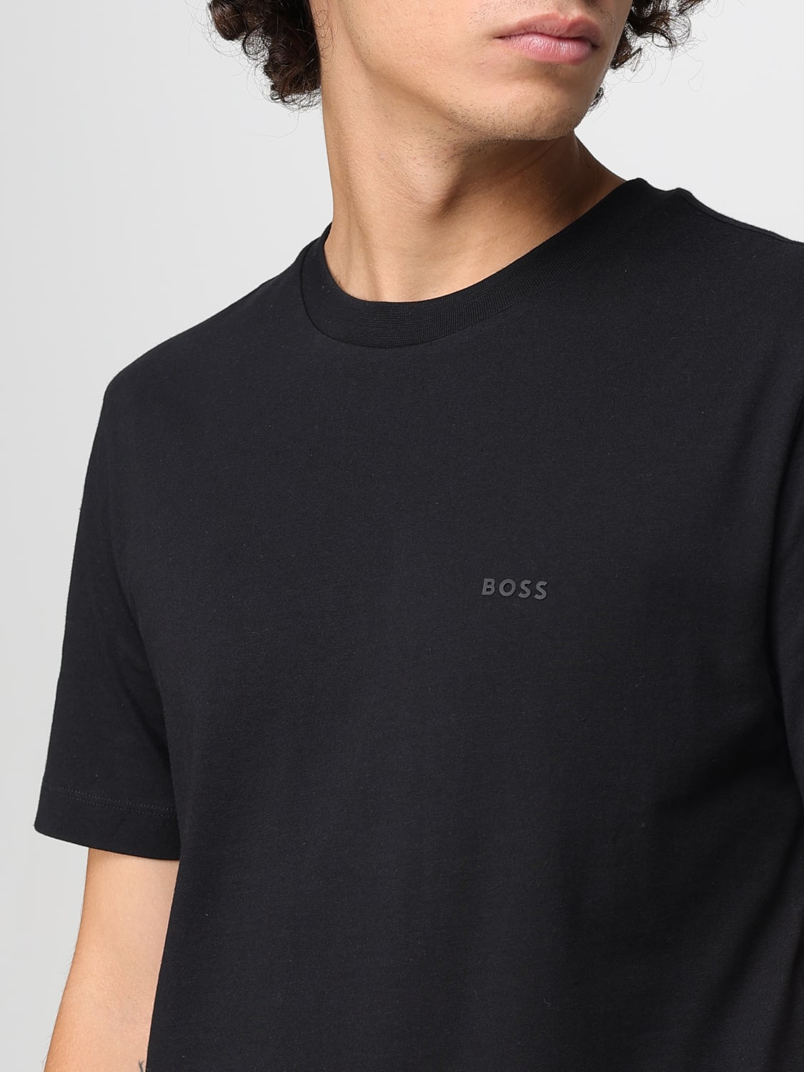 BOSS T-SHIRT: T-shirt men Boss, Black - Img 3