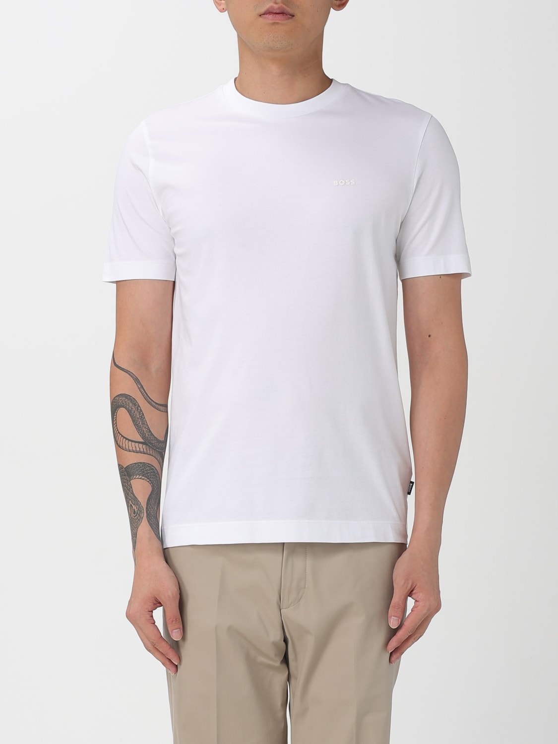 BOSS T-SHIRT: T-shirt men Boss, White 1 - Img 1