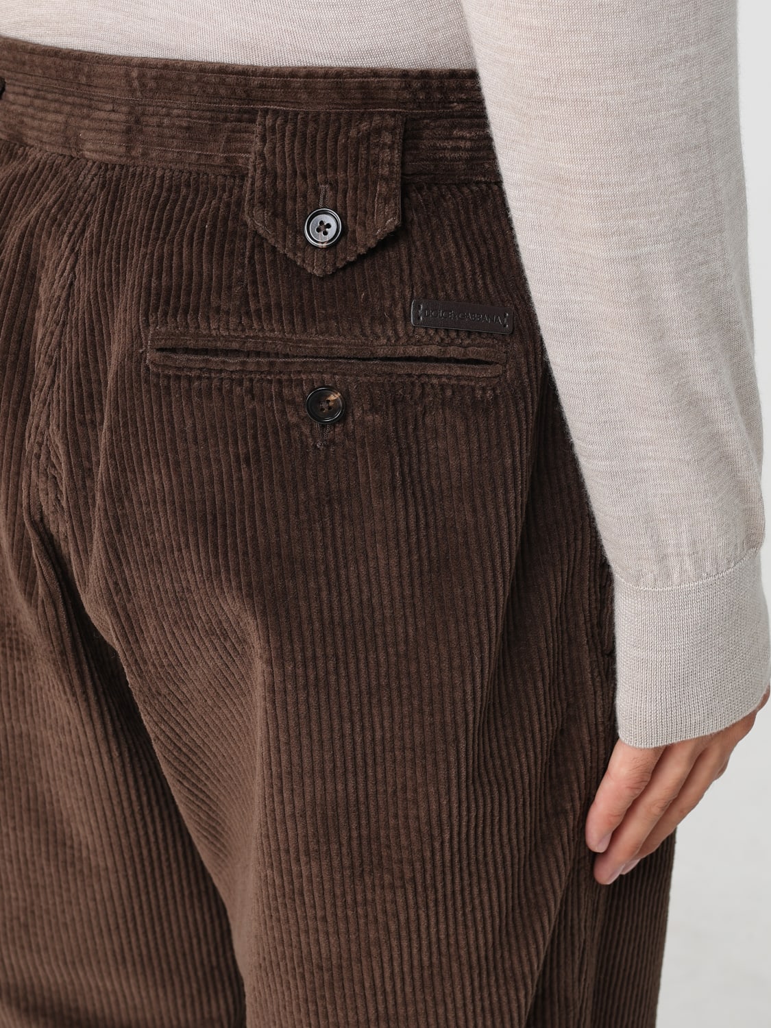 DOLCE & GABBANA HOSE: Hose herren Dolce & Gabbana, Braun - Img 5