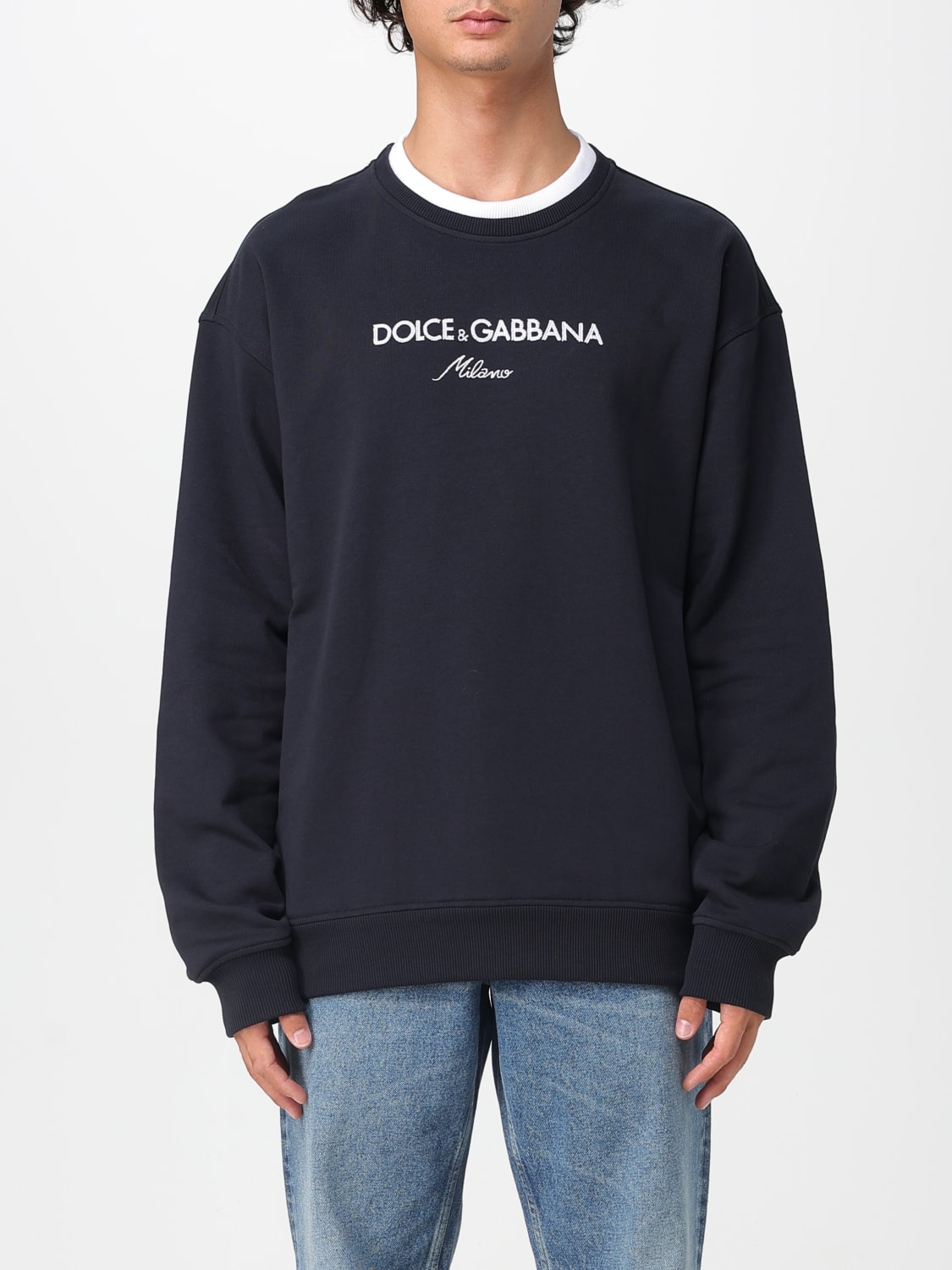 DOLCE & GABBANA SWEATSHIRT: Sweatshirt men Dolce & Gabbana, Blue - Img 1