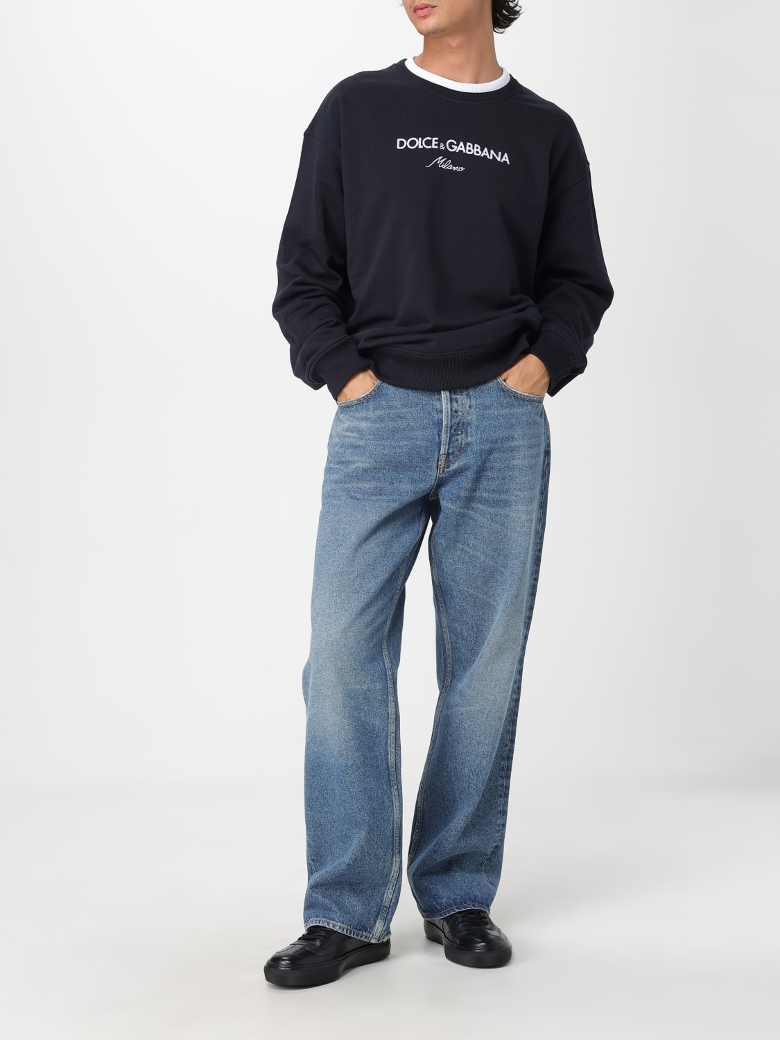 DOLCE & GABBANA SWEATSHIRT: Sweatshirt men Dolce & Gabbana, Blue - Img 2