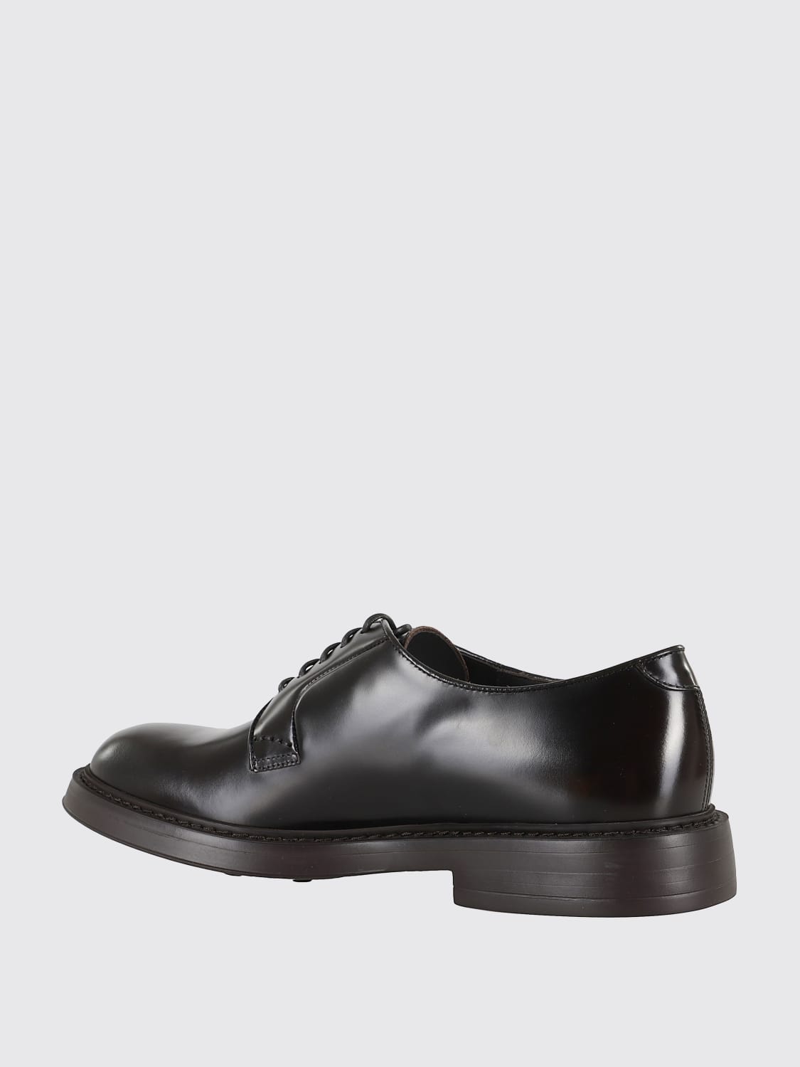 DOUCAL'S SCARPE STRINGATE: Derby Doucal's in pelle spazzolata , Ebano - Img 3