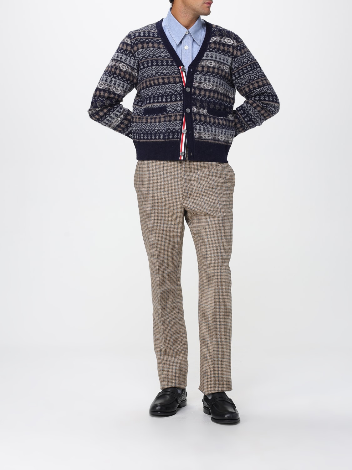 THOM BROWNE SWEATER: Sweater men Thom Browne, Navy - Img 2
