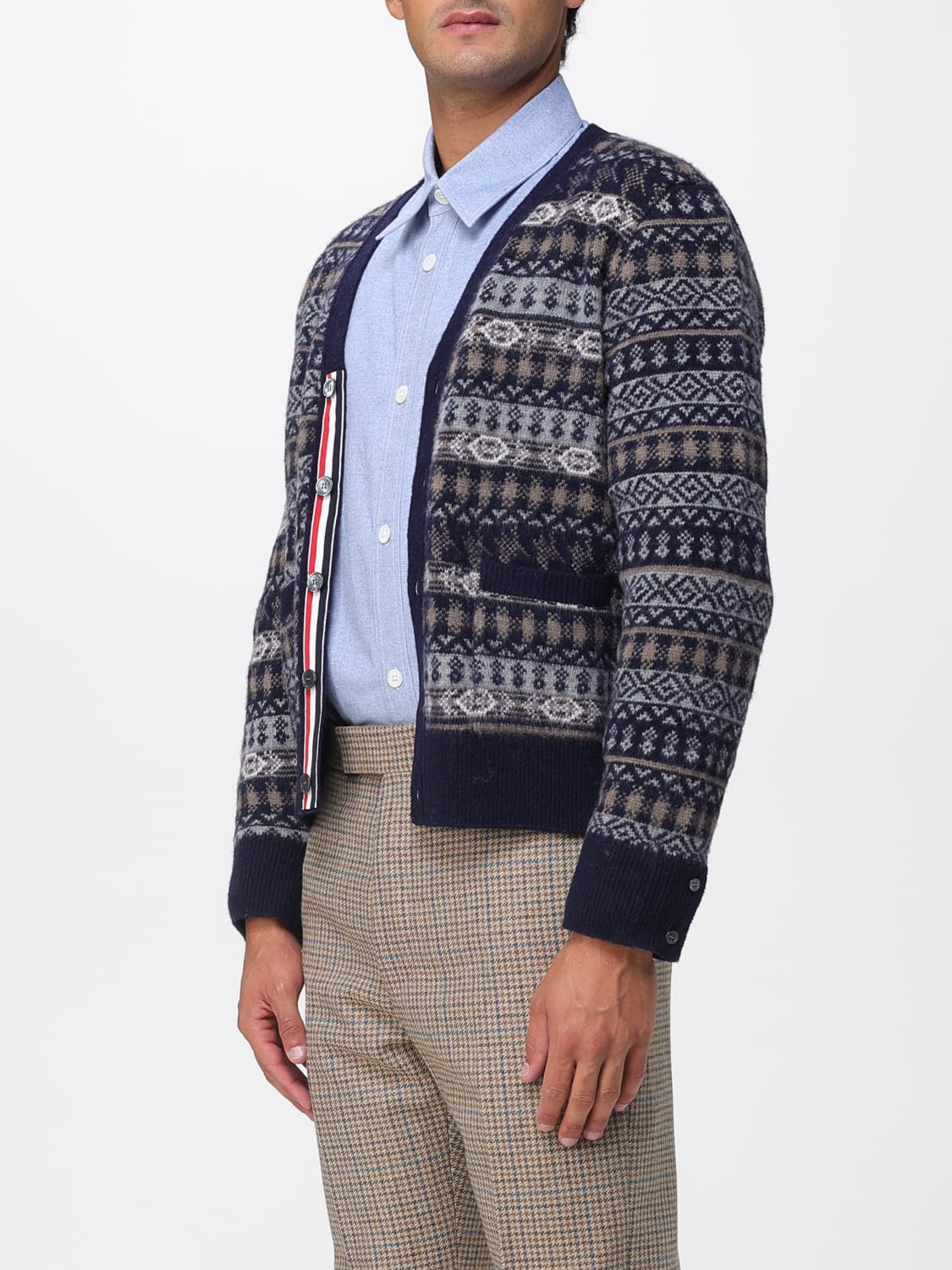 THOM BROWNE SWEATER: Sweater men Thom Browne, Navy - Img 4