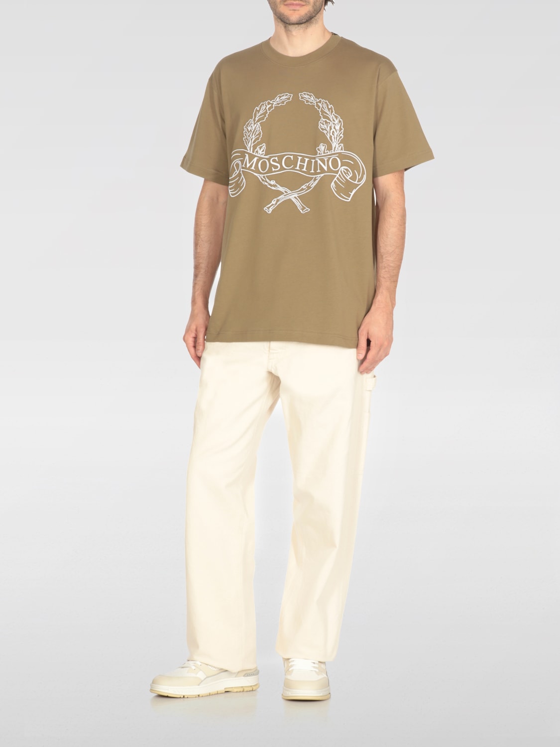 MOSCHINO COUTURE T-SHIRT: T-shirt men Moschino Couture, Green - Img 2