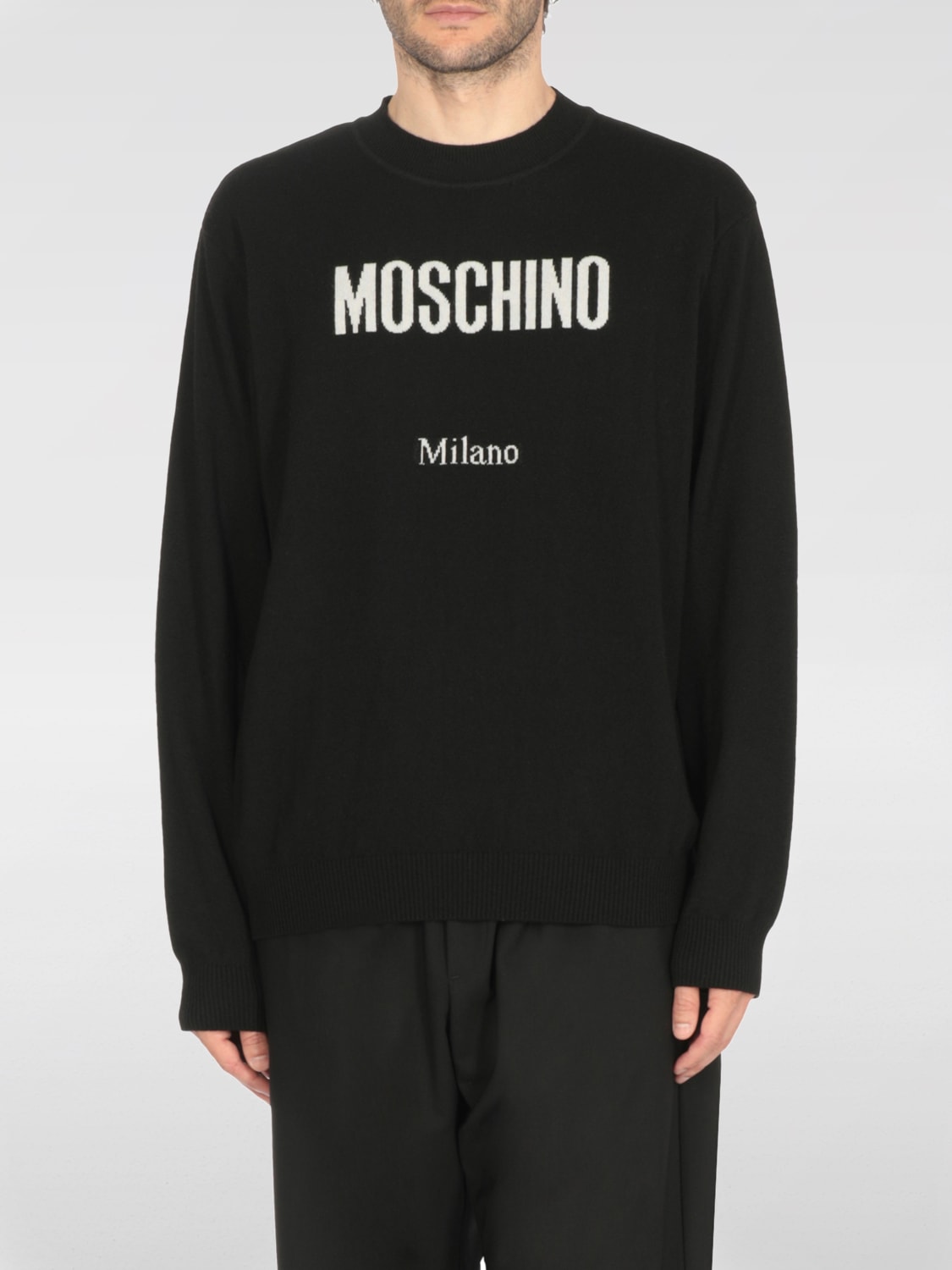 MOSCHINO COUTURE PULLOVER: Pullover herren Moschino Couture, Schwarz - Img 1