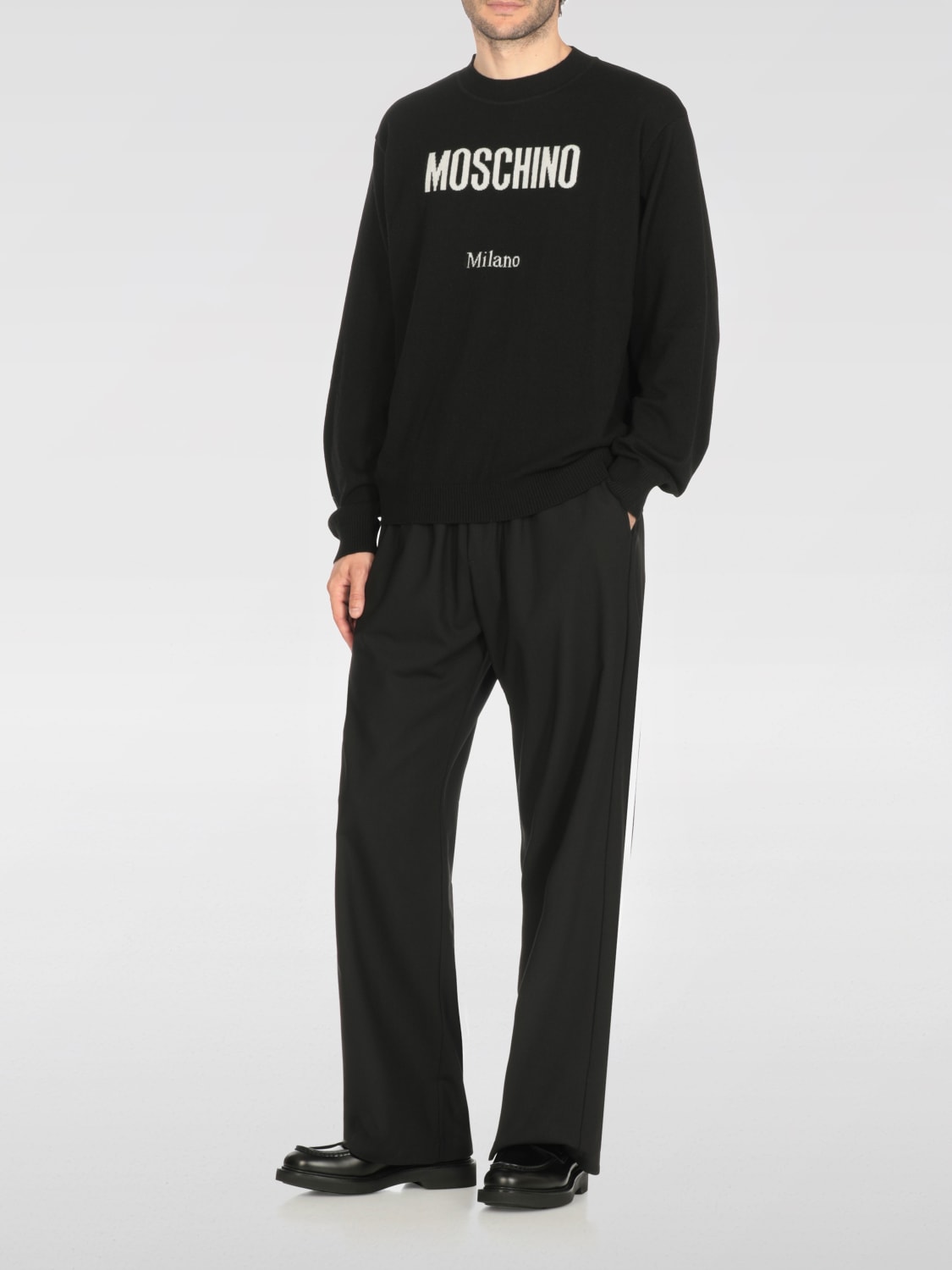 MOSCHINO COUTURE PULLOVER: Pullover herren Moschino Couture, Schwarz - Img 2