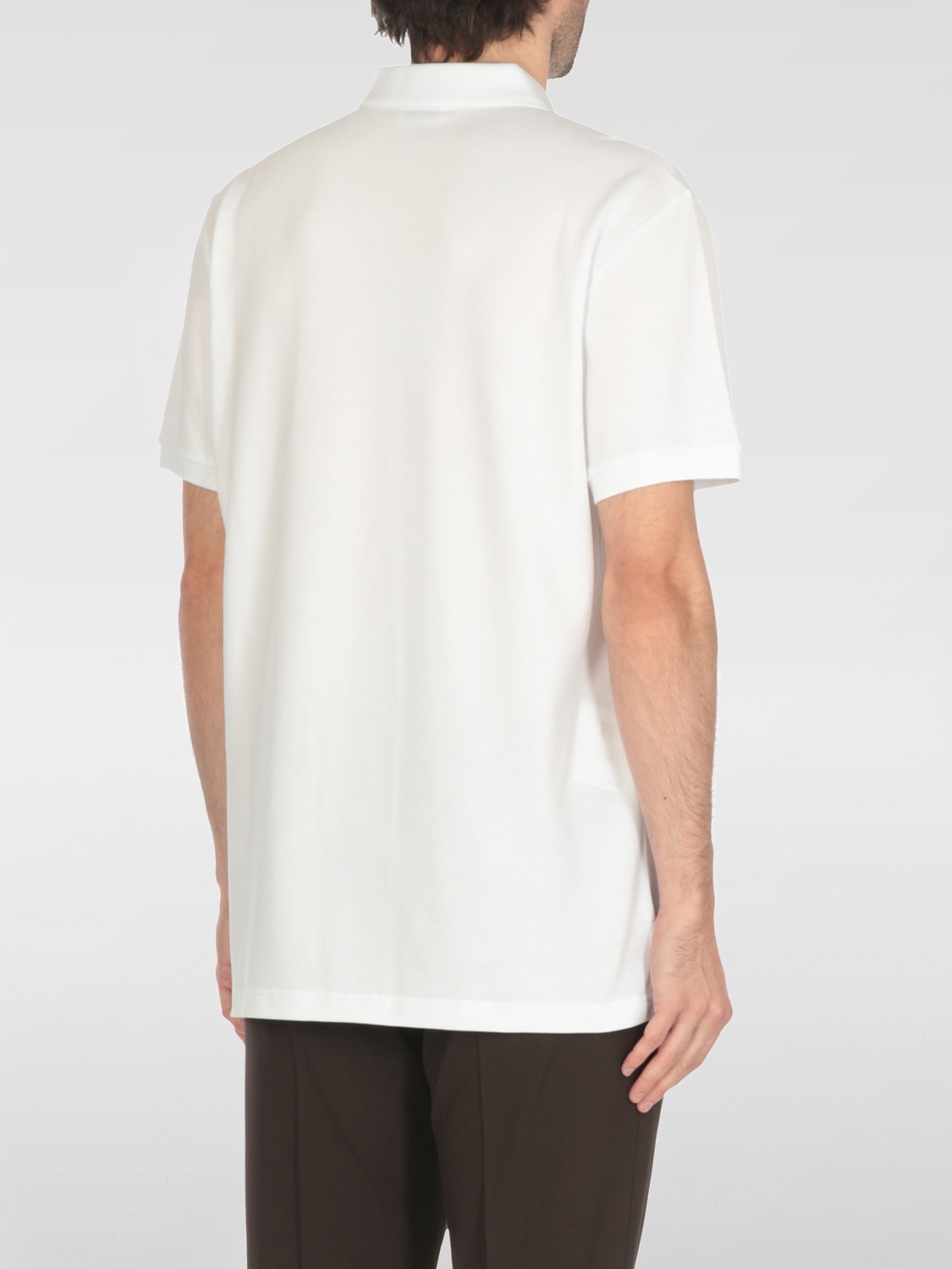 MOSCHINO COUTURE POLO: Polo Moschino Couture in cotone con logo , Bianco - Img 3