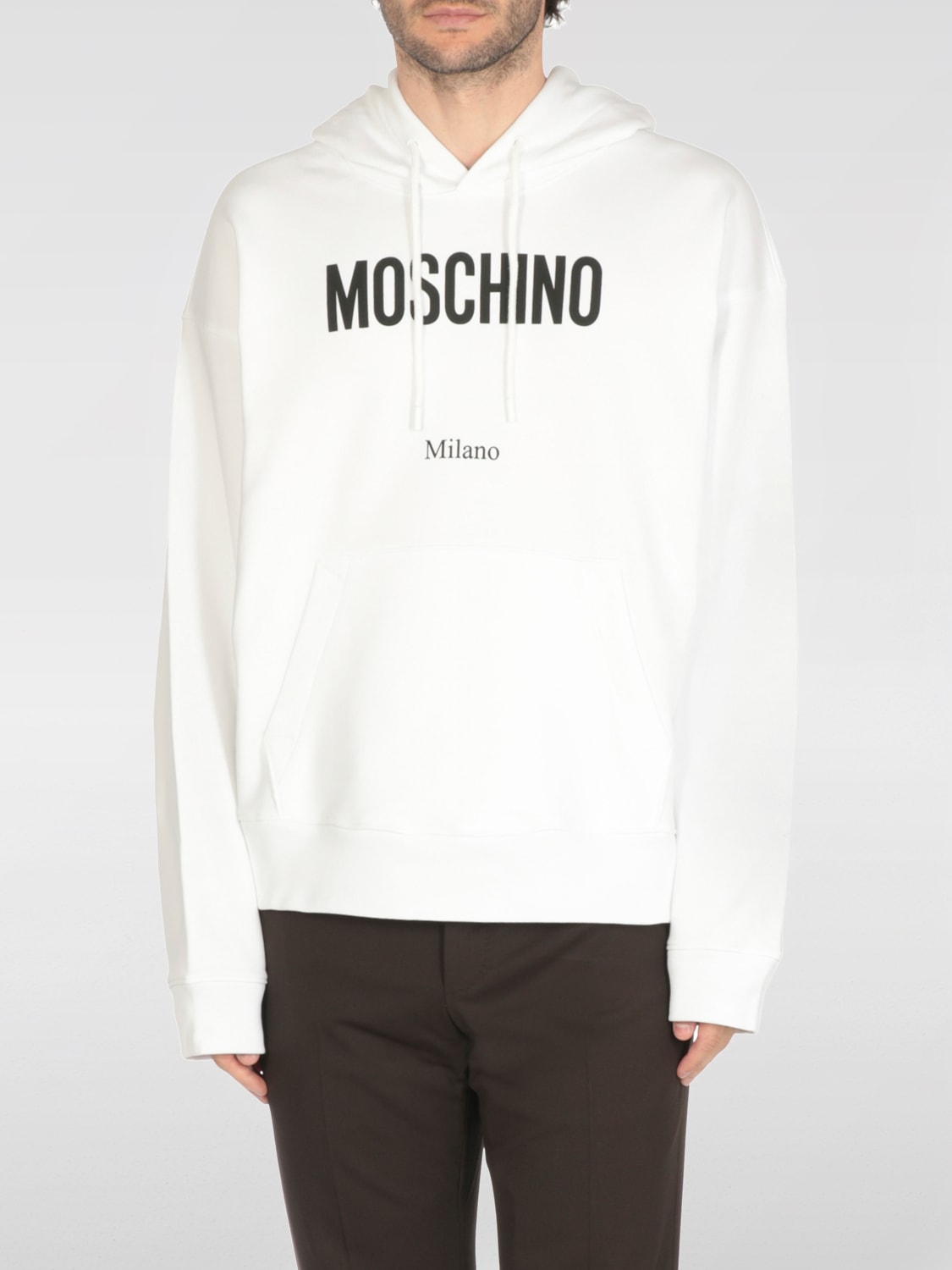 MOSCHINO COUTURE SWEATSHIRT: Sweater men Moschino Couture, White - Img 1