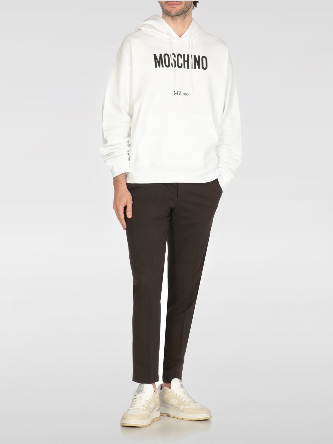 MOSCHINO COUTURE SWEATSHIRT: Sweater men Moschino Couture, White - Img 2