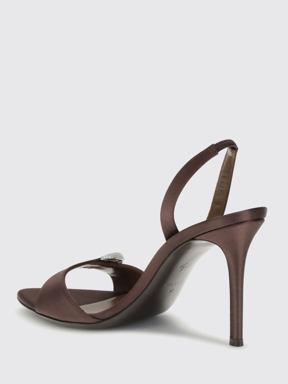 GIUSEPPE ZANOTTI HEELED SANDAL: Shoes woman Giuseppe Zanotti, Brown - Img 3