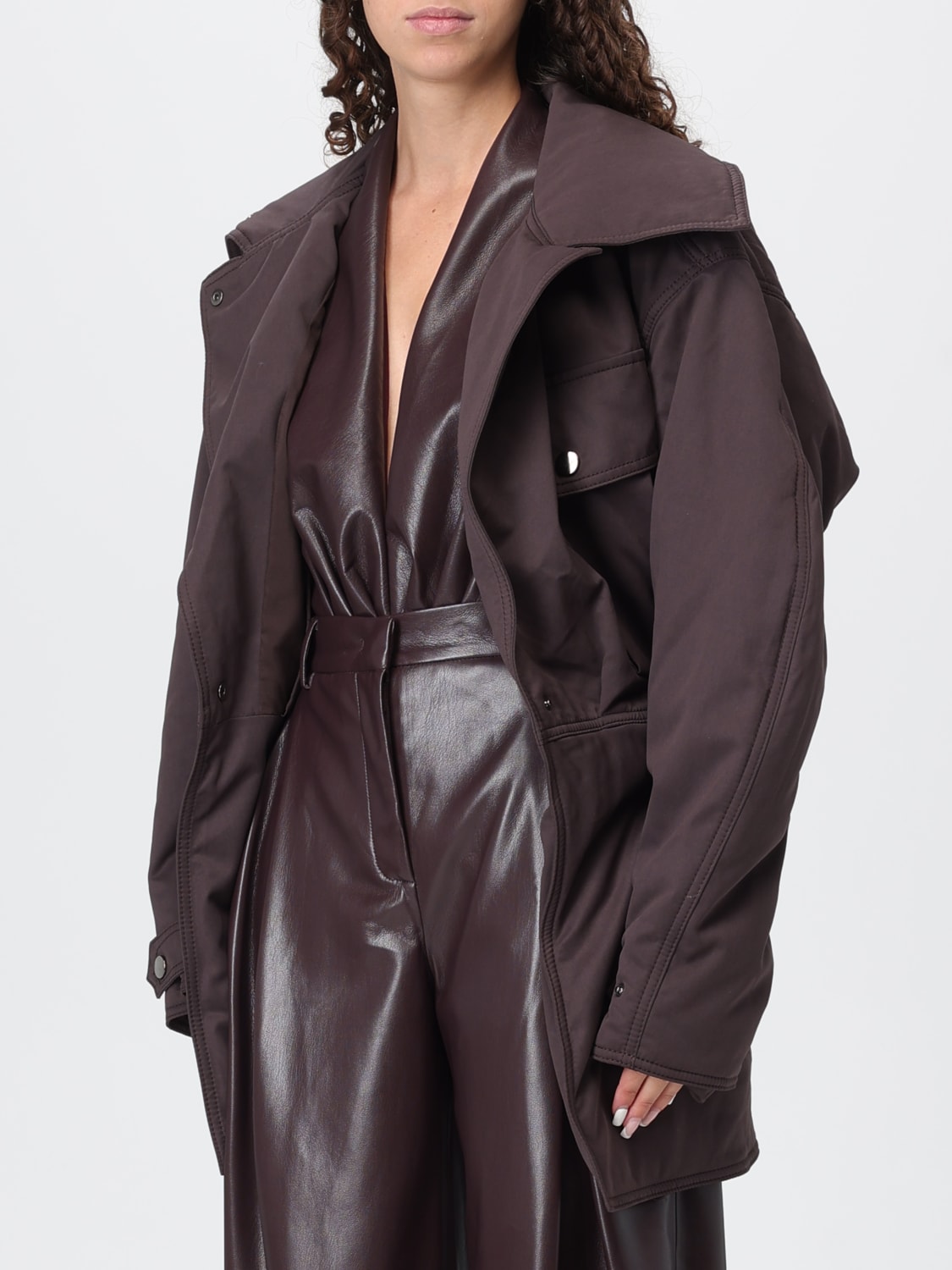 THE ANDAMANE 外套: 外套 女士 Andamane, 棕色 - Img 4