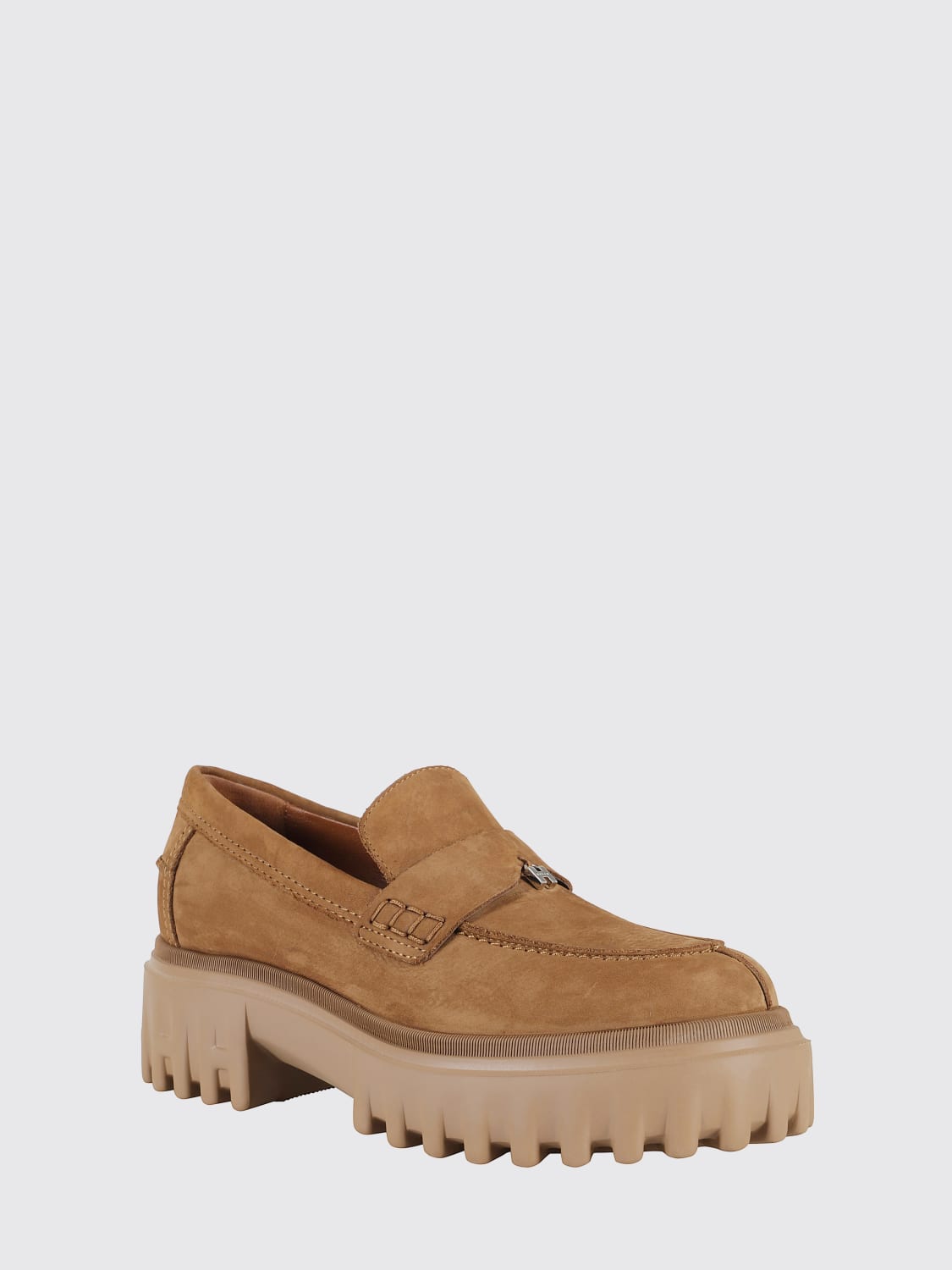 HOGAN MOCASINES: Zapatos mujer Hogan, Marrón - Img 2