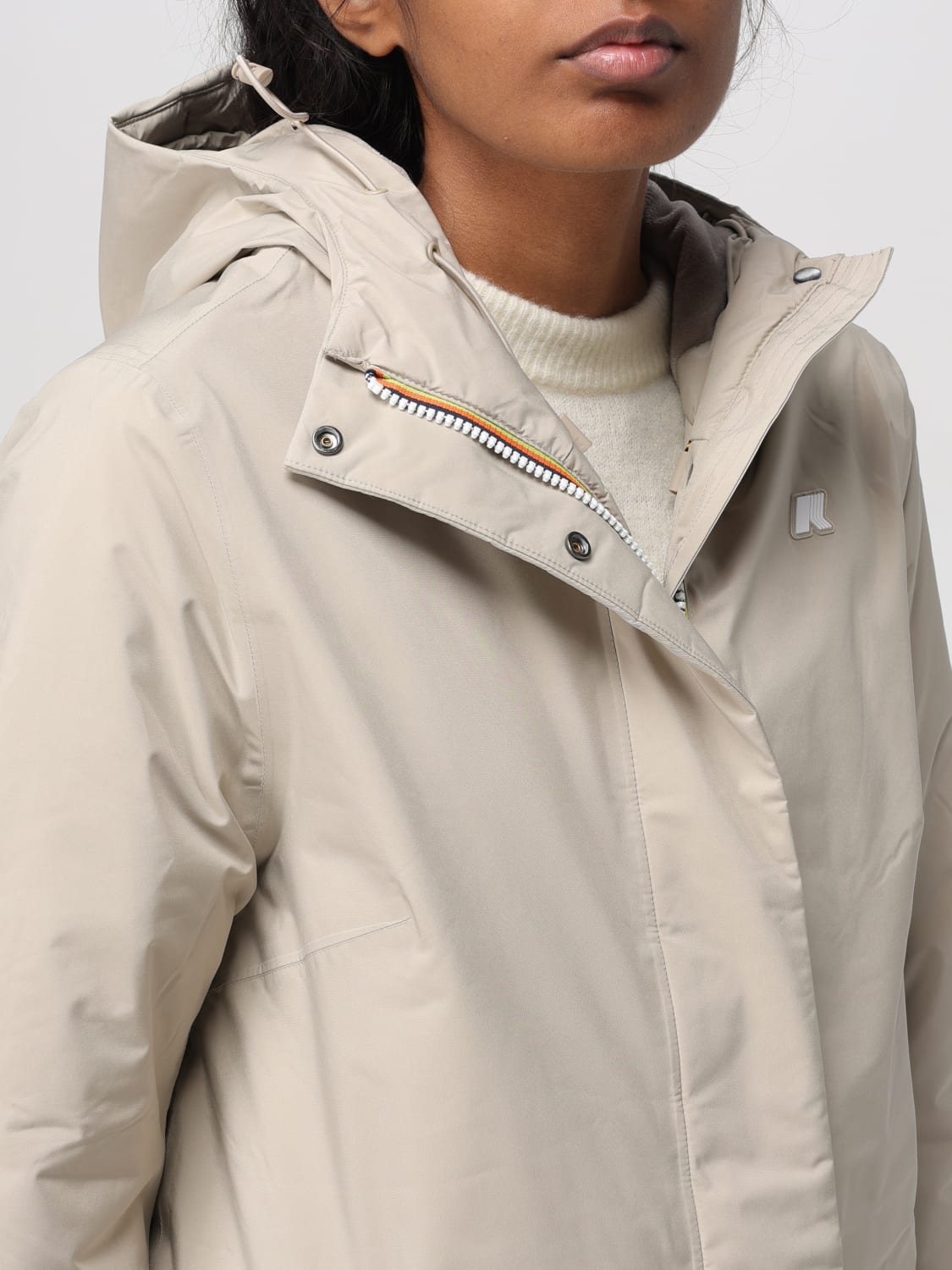 K-WAY JACKET: Jacket woman K-way, Beige - Img 4