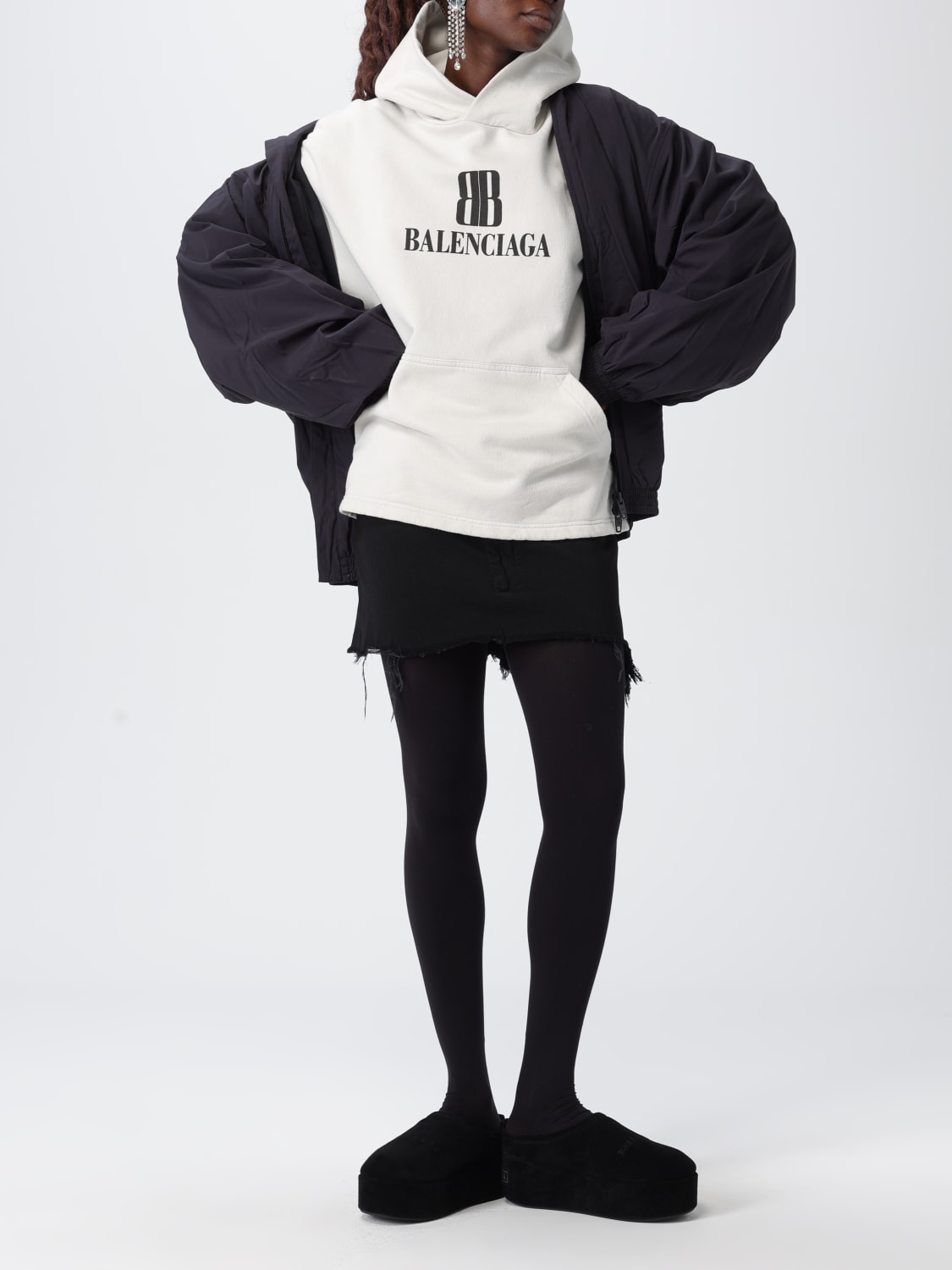 BALENCIAGA JACKET: Jacket woman Balenciaga, Black - Img 2