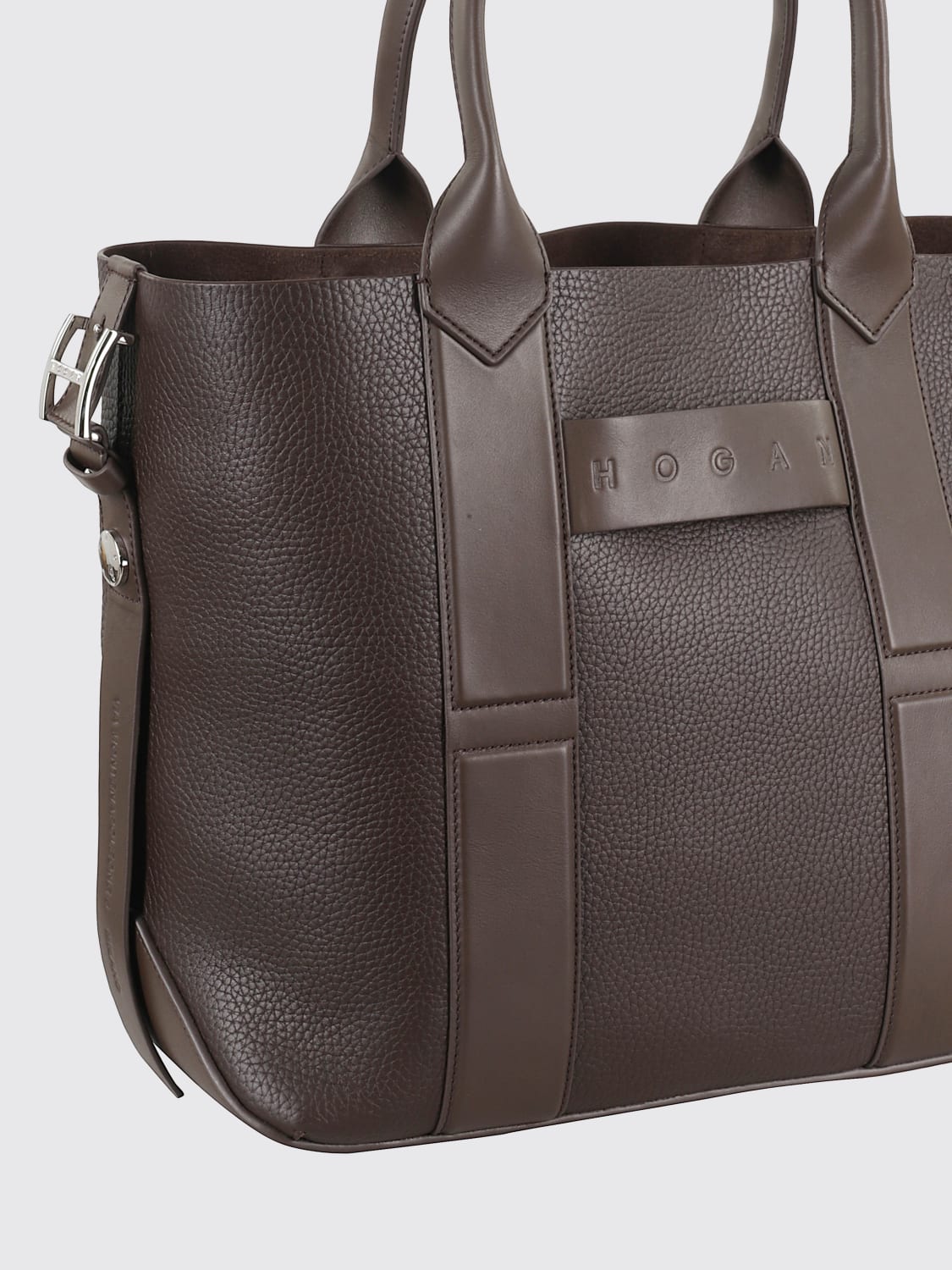 HOGAN SAC CABAS: Sac porté épaule femme Hogan, Marron - Img 3