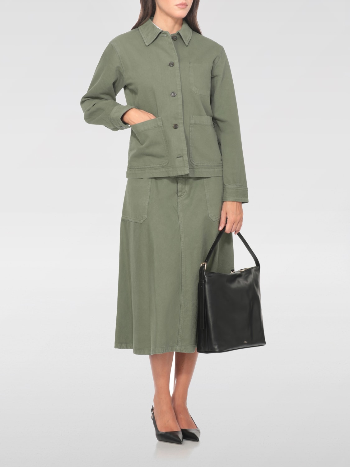 A.P.C. CAMISA: Camisa mujer A.P.C., Verde - Img 2