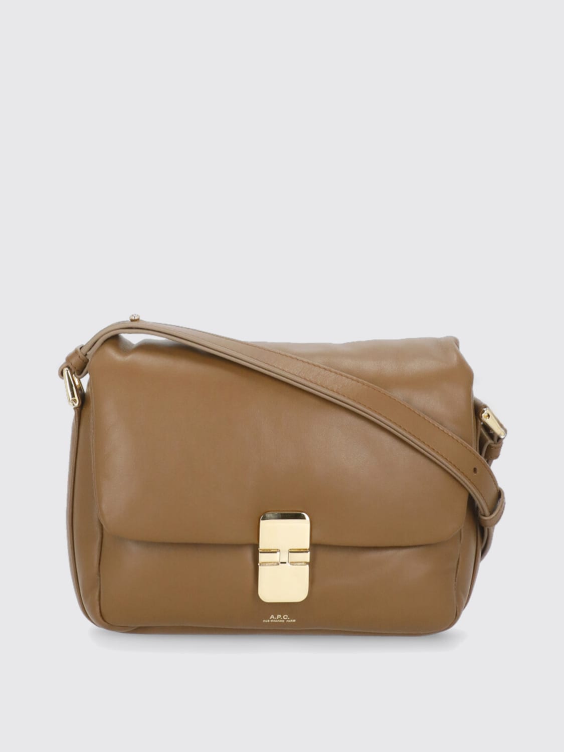 A.P.C. CROSSBODY BAG: Shoulder bag woman A.P.C., Brown - Img 1