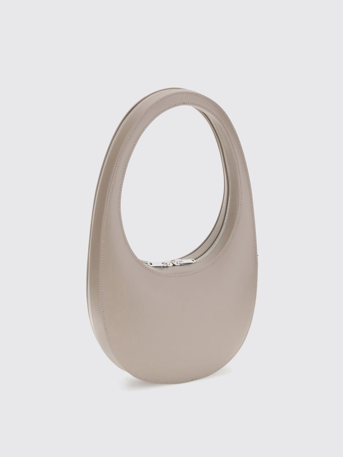 COPERNI BORSA A MANO: Borsa Swipe Coperni in pelle , Marrone - Img 2