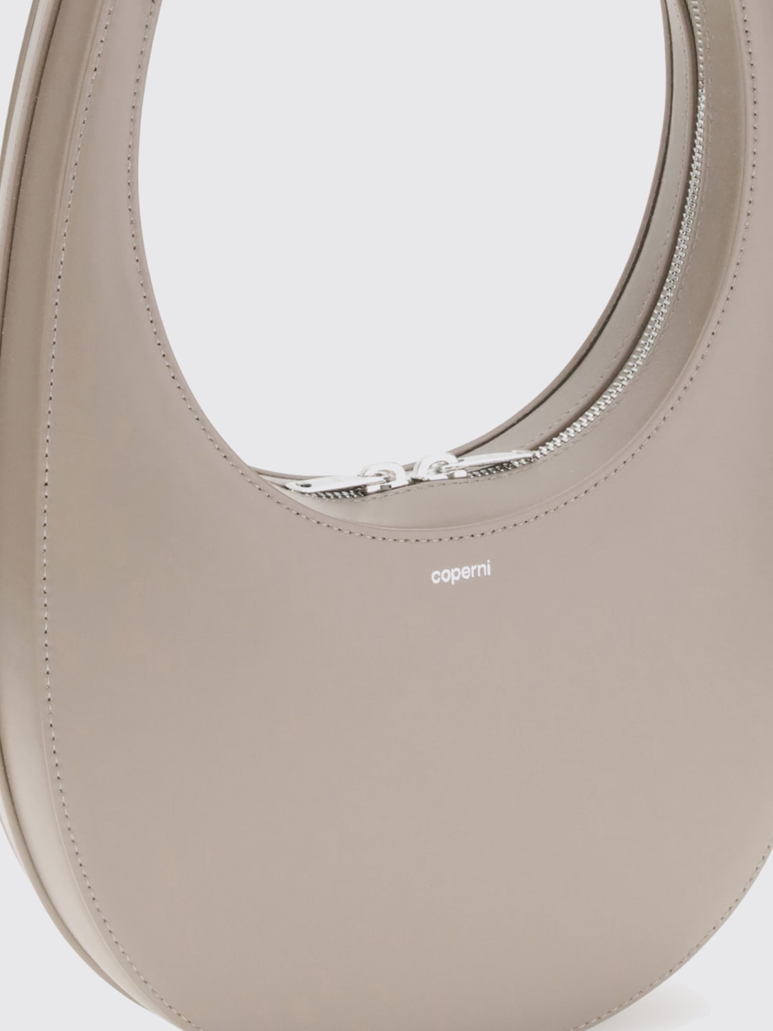 COPERNI BORSA A MANO: Borsa Swipe Coperni in pelle , Marrone - Img 3