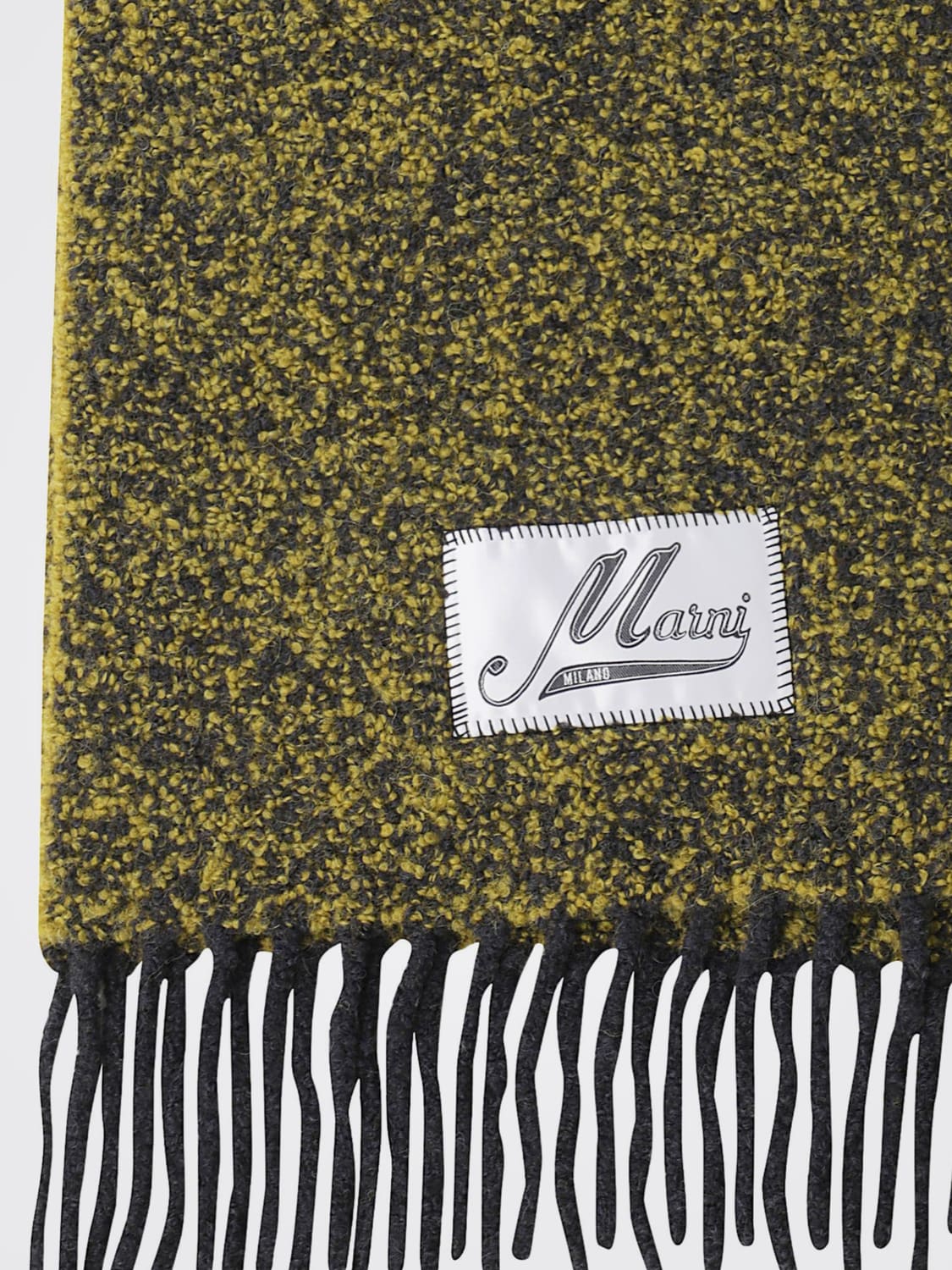 MARNI SCIARPA: Sciarpa Marni in lana di alpaca , Marrone - Img 2