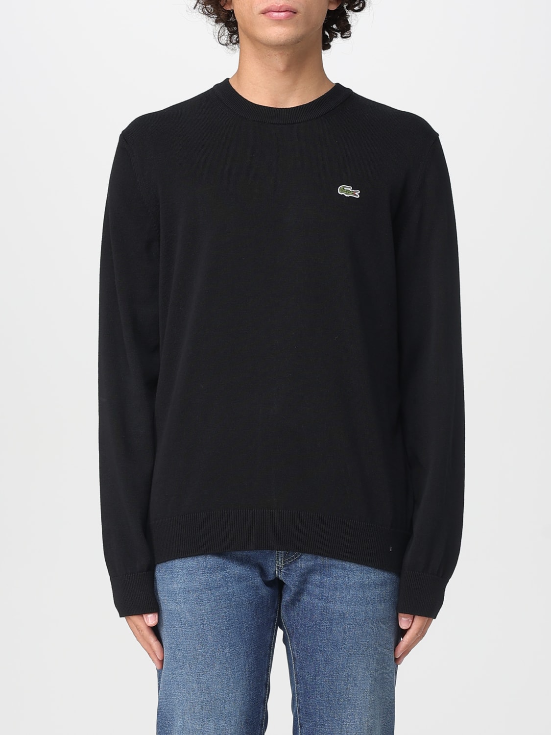 LACOSTE SWEATER: Sweater men Lacoste, Black - Img 1