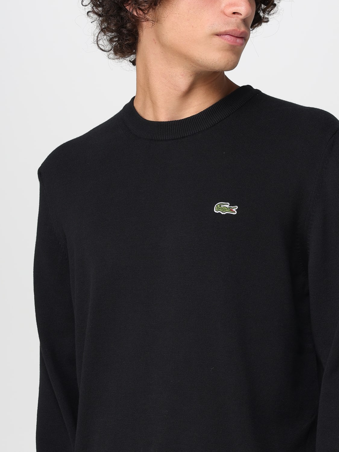 LACOSTE SWEATER: Sweater men Lacoste, Black - Img 3