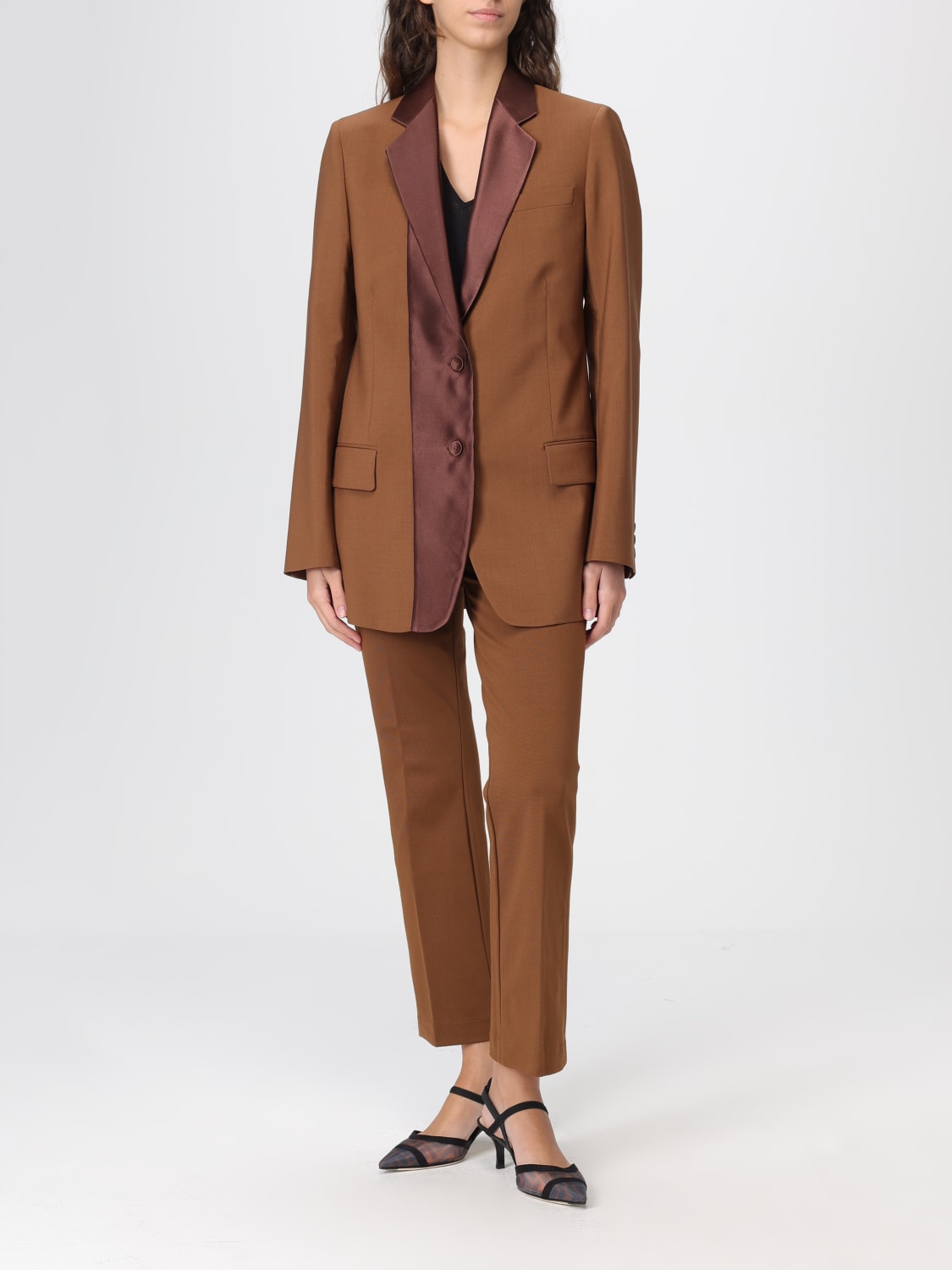 FENDI JACKET: Blazer woman Fendi, Brown - Img 2