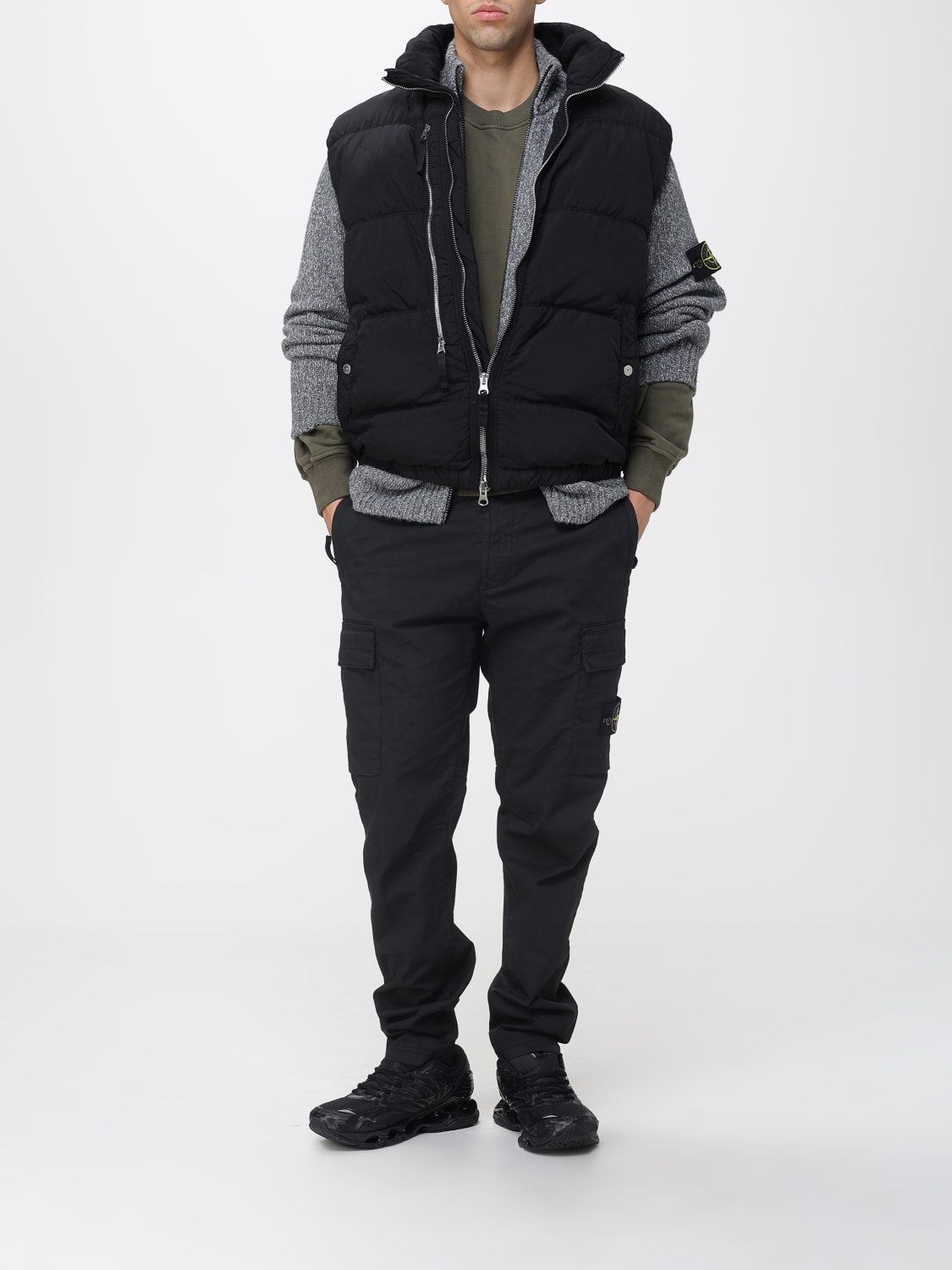 STONE ISLAND PANTS: Pants men Stone Island, Black - Img 2