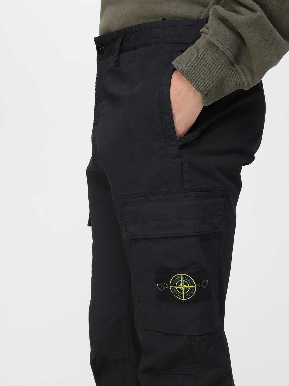STONE ISLAND PANTS: Pants men Stone Island, Black - Img 4