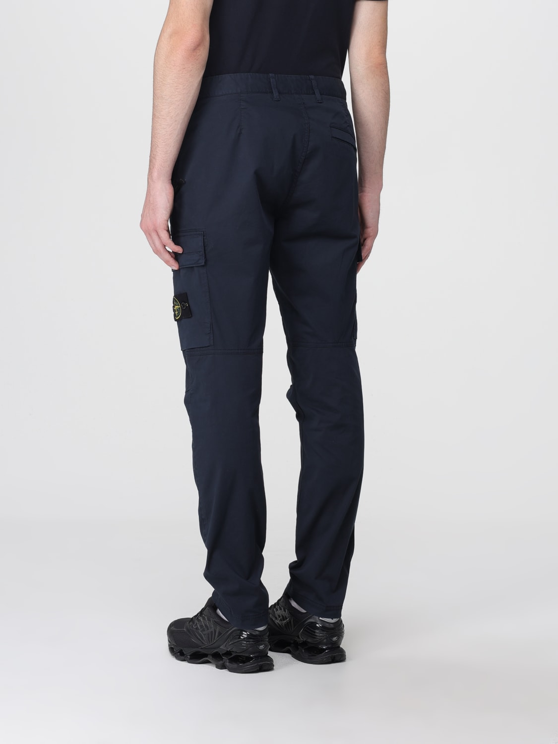 STONE ISLAND PANTS: Pants men Stone Island, Blue - Img 3