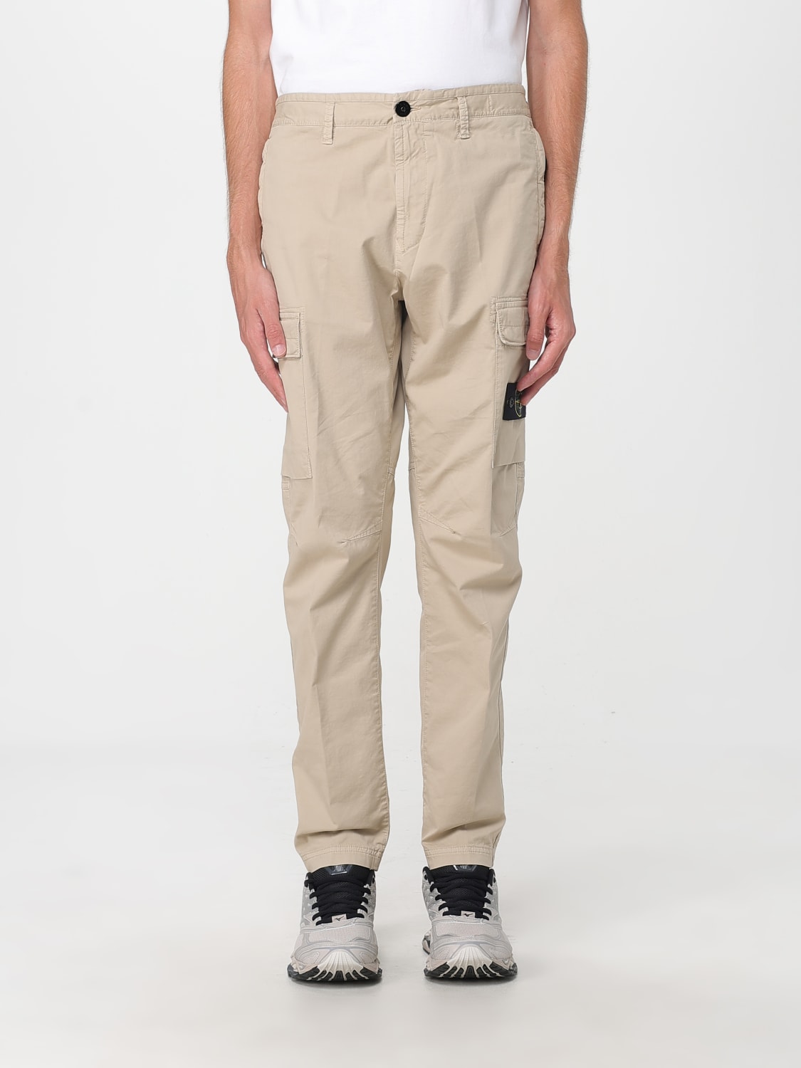 STONE ISLAND PANTS: Pants men Stone Island, Beige - Img 1