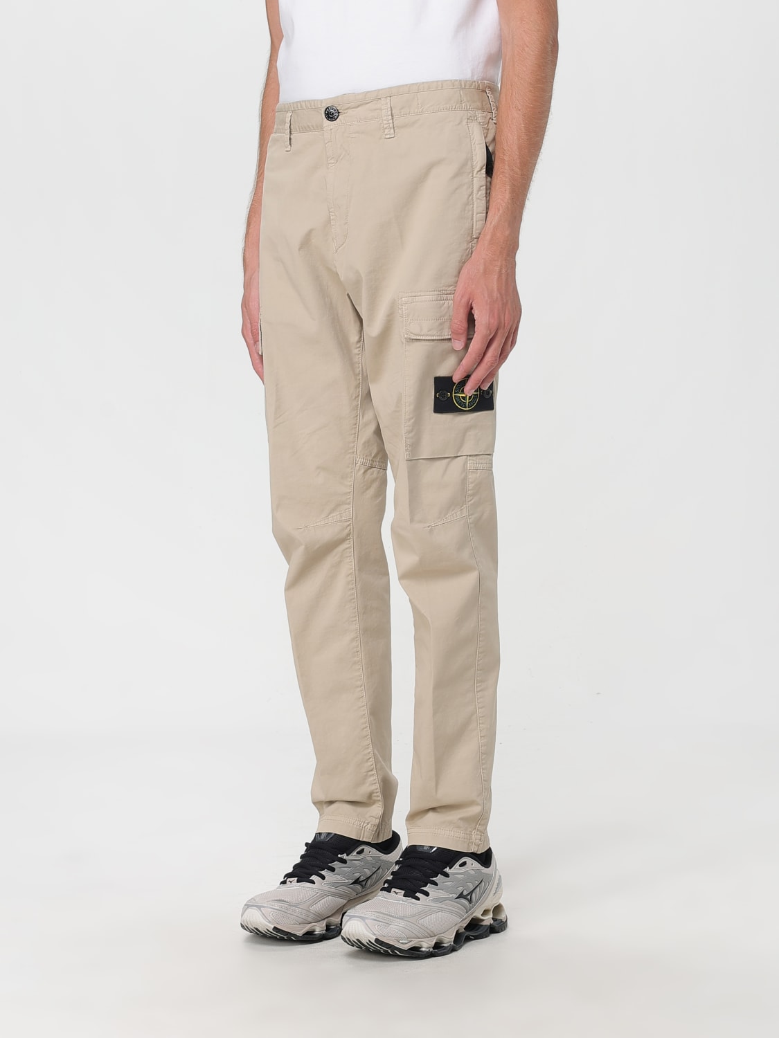 STONE ISLAND PANTS: Pants men Stone Island, Beige - Img 4