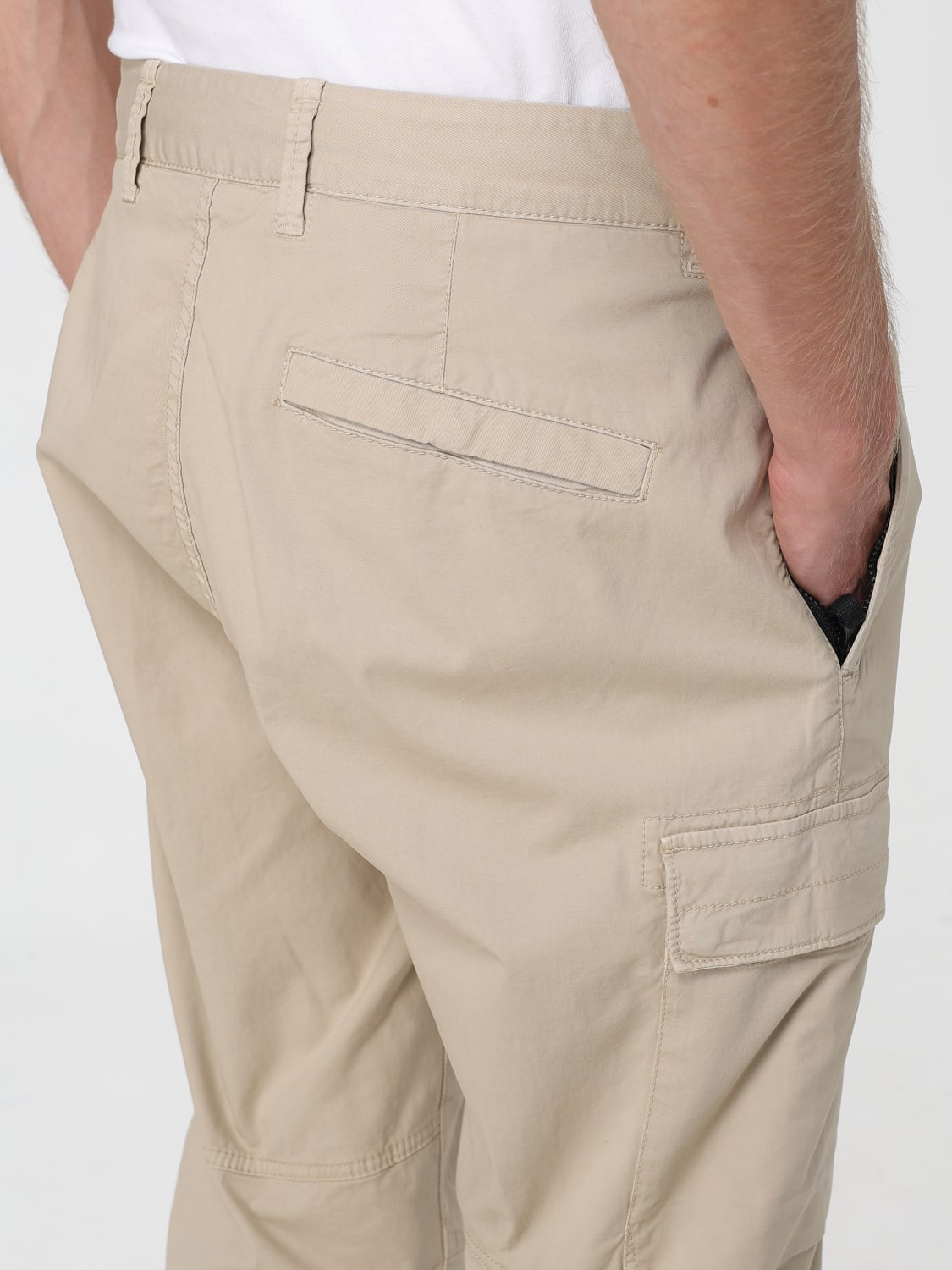 STONE ISLAND PANTS: Pants men Stone Island, Beige - Img 5